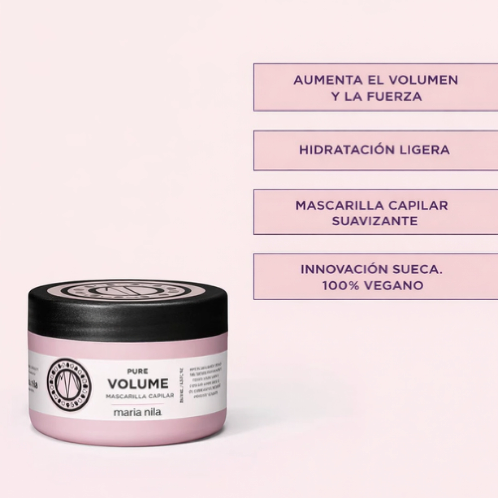 Masque | Mascarilla Voluminizadora para Cabello Fino 250 ml - Pure Volume - Maria Nila ®