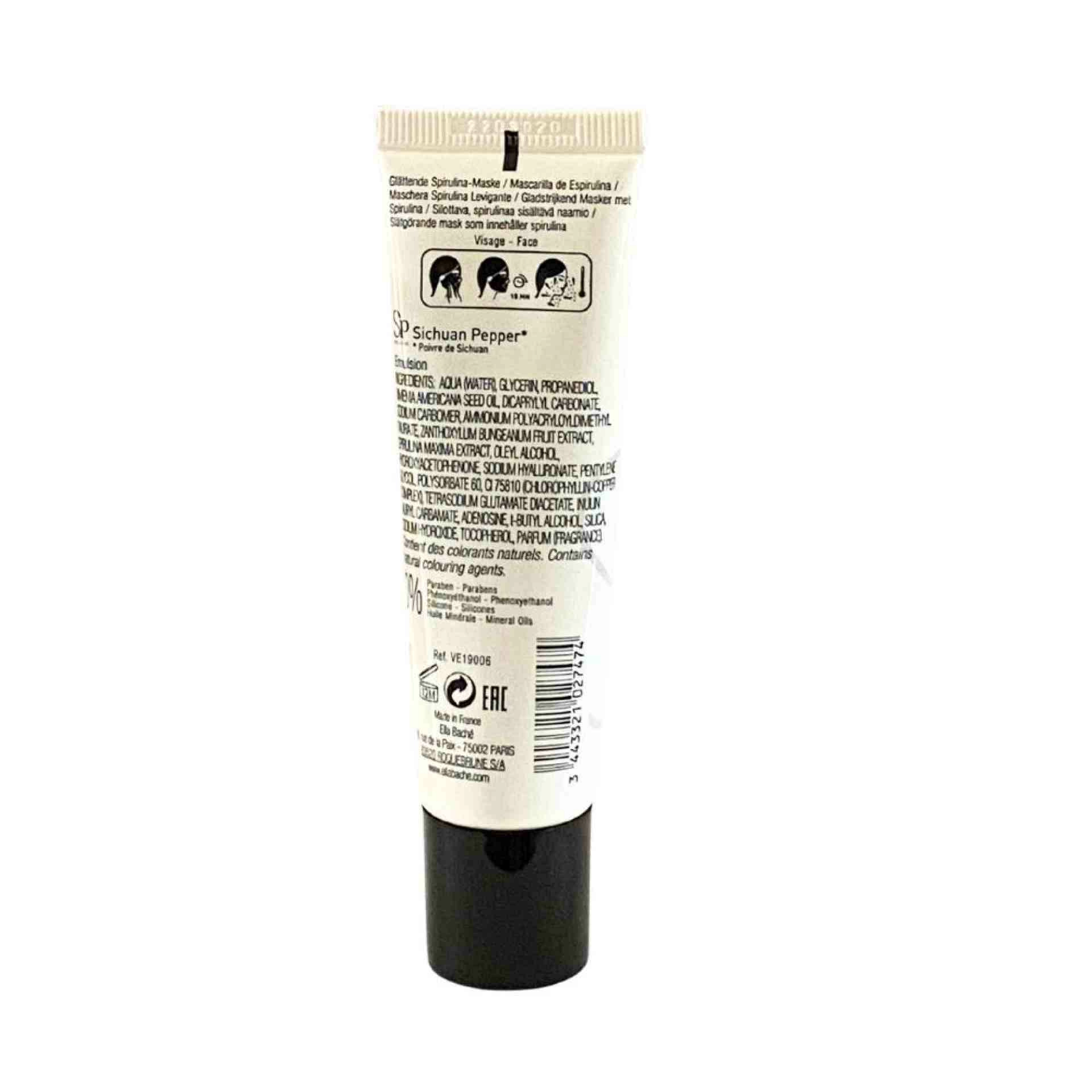 Masque Spiruline Lissant |  Mascarilla reafirmante y antiarrugas 30ml - Green Lift - Ella Baché ®