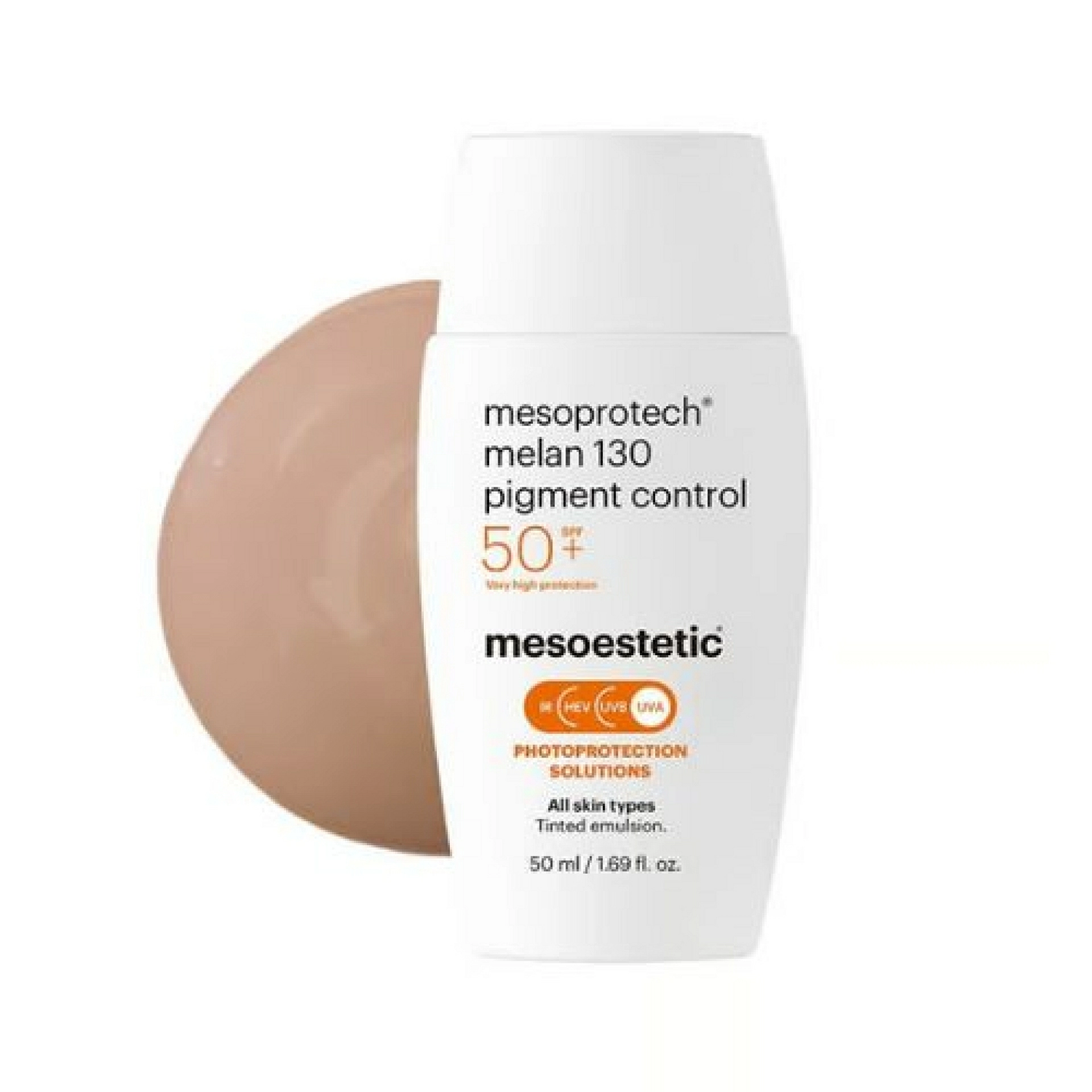 Melan 130+ pigment control | Protector con color 50ml - Photoprotection Solutions - mesoestetic ®