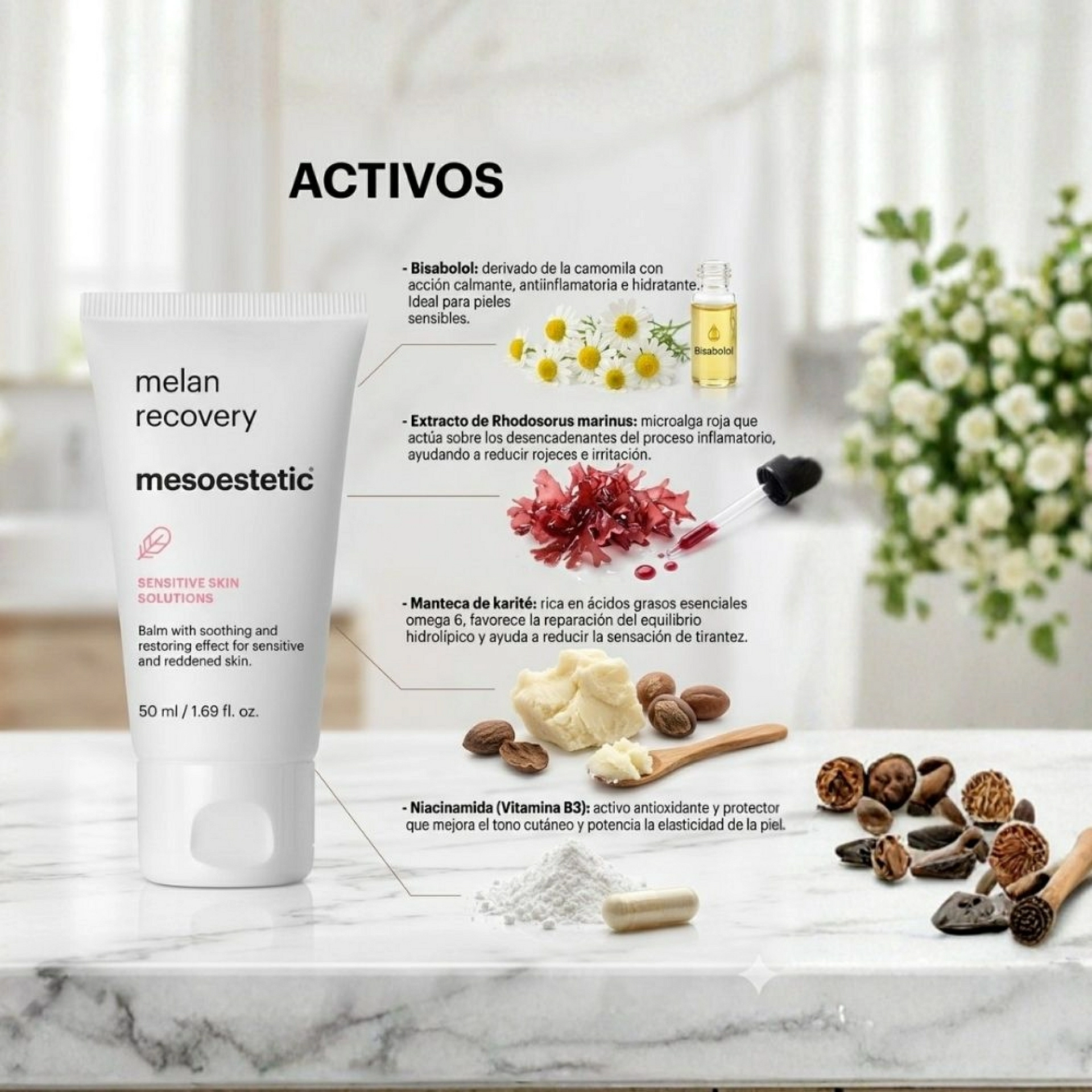 Melan Recovery | Bálsamo Calmante 50ml - Sensitive Skin Solutions - Mesoestetic ®