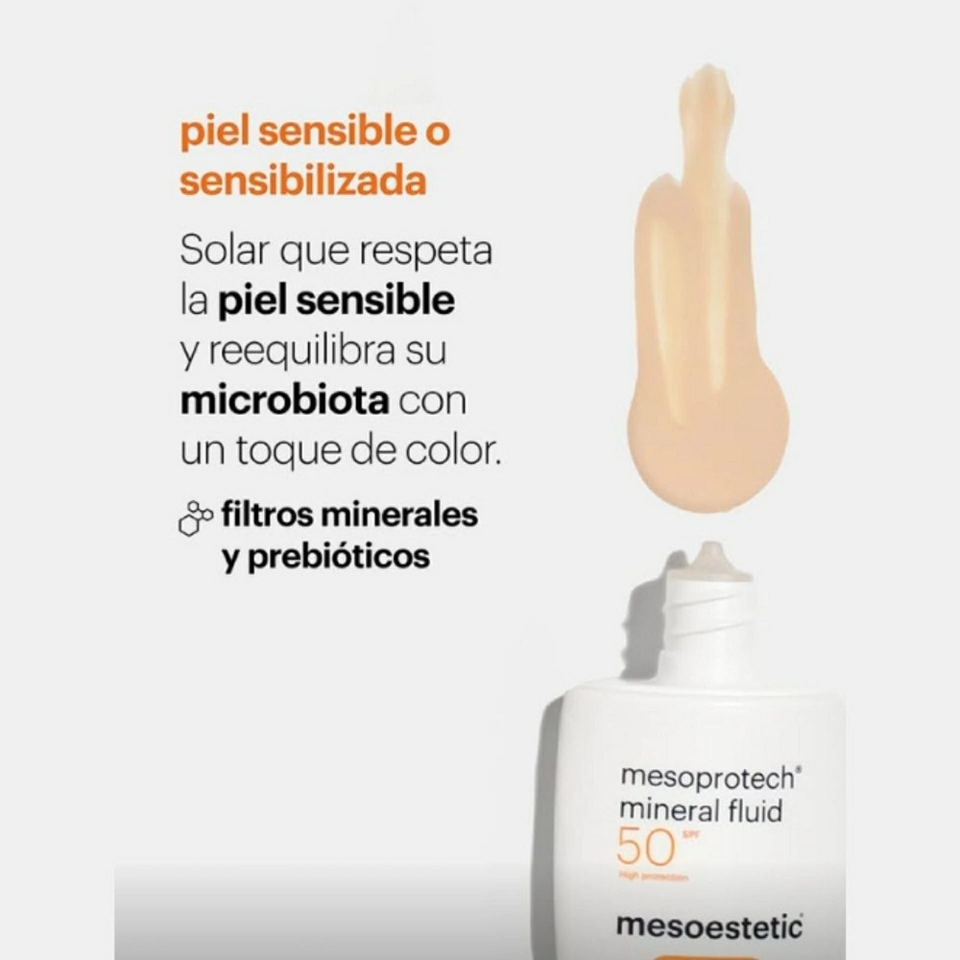 mesoprotech mineral fluid | Protector solar piel sensible 50ml - mesoprotech - mesoestetic ®