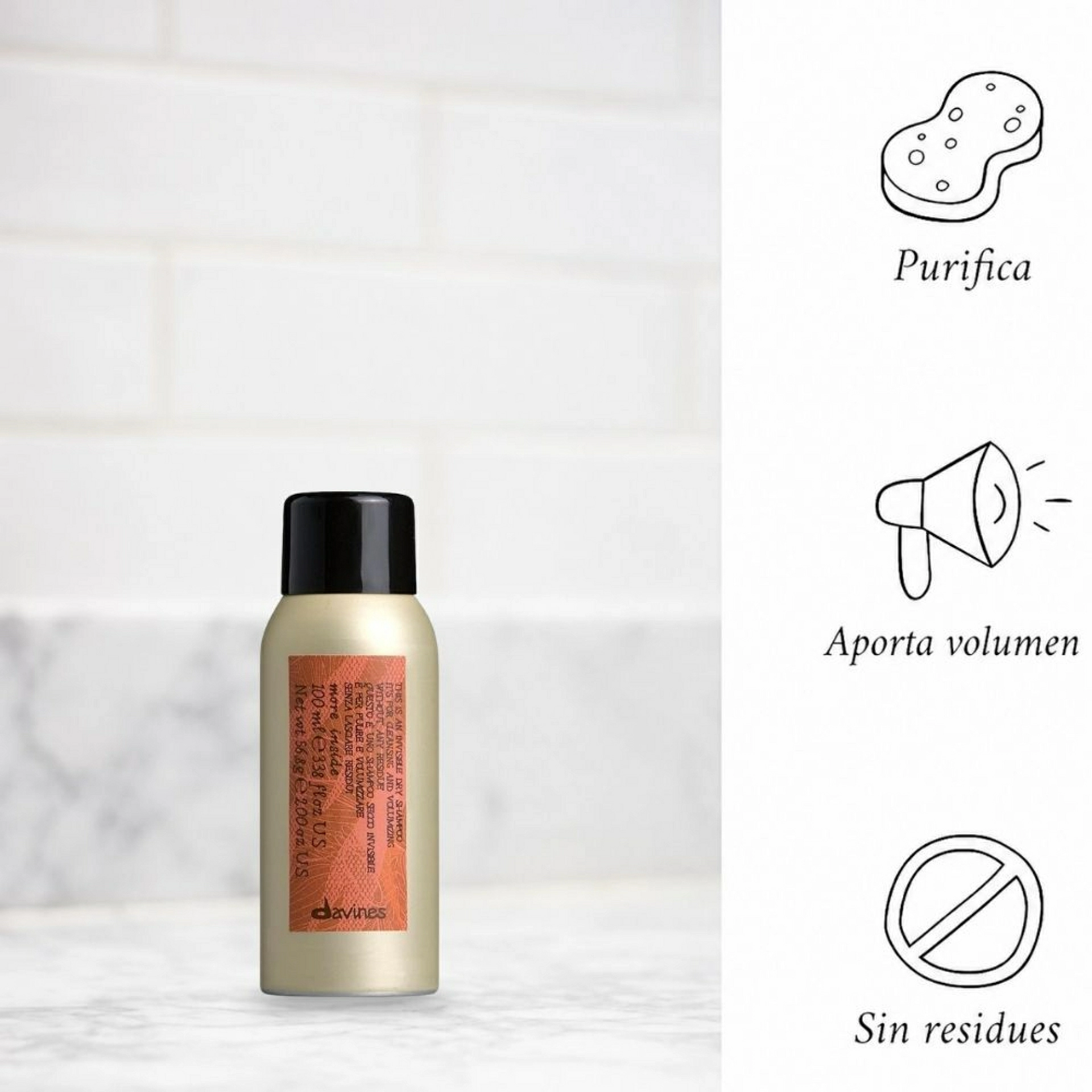 MI Invisible Dry Champú | Champú en seco - More Inside - Davines ®