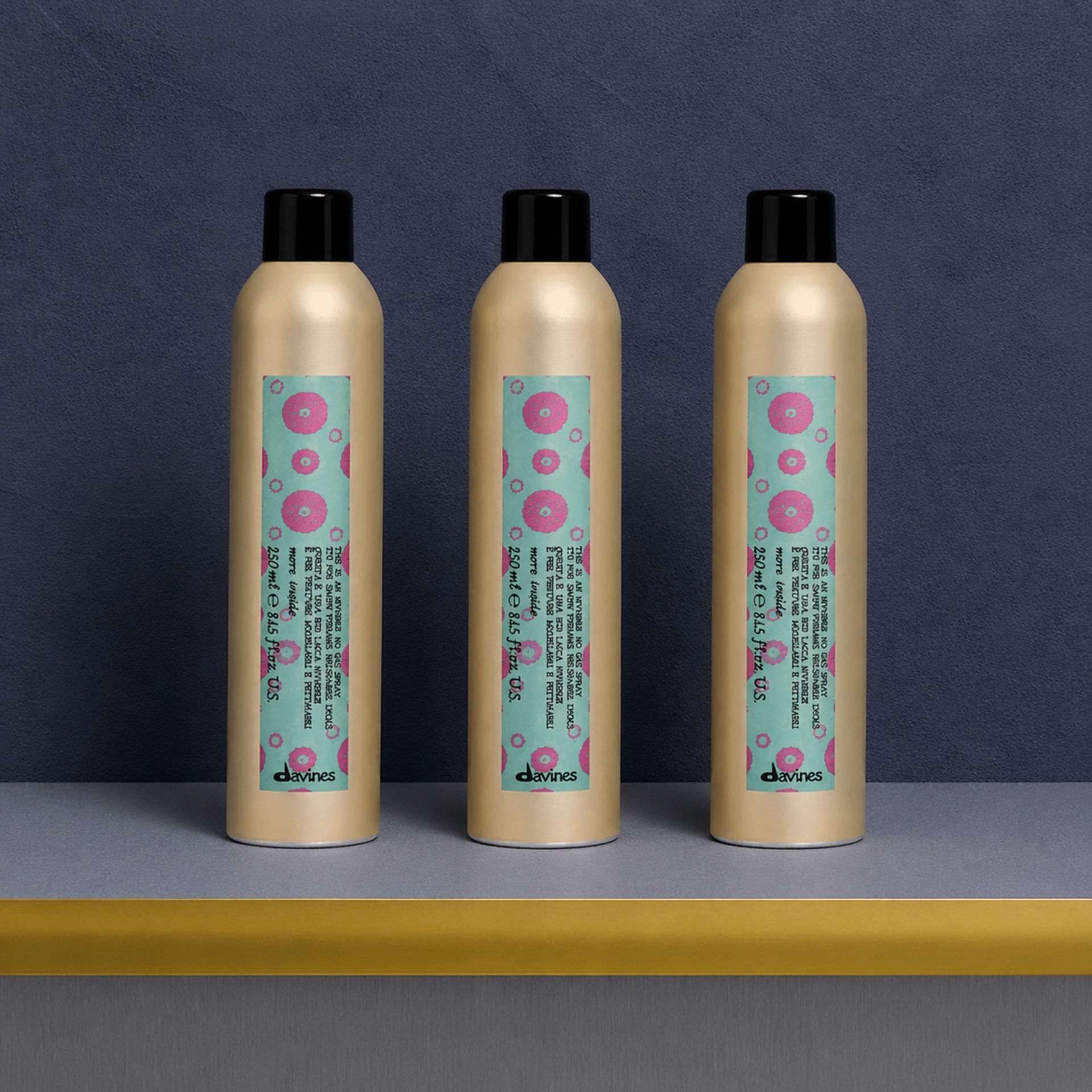 MI INVISIBLE NO GAS SPRAY | Laca invisible fijación media 250 ml - More Inside - Davines ®