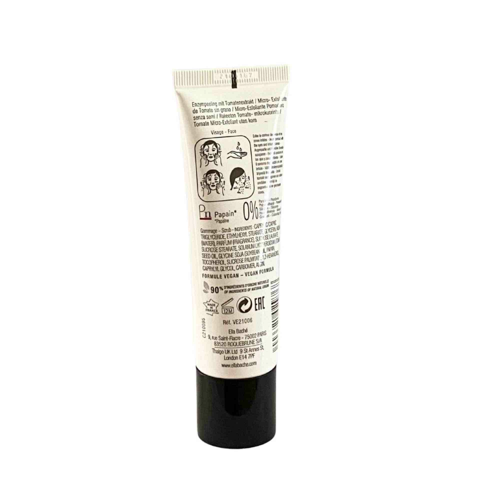 Micro-Exfoliant Tomate Sans Grains | Exfoliante enzimático 50ml - Ella Perfect - Ella Baché ®