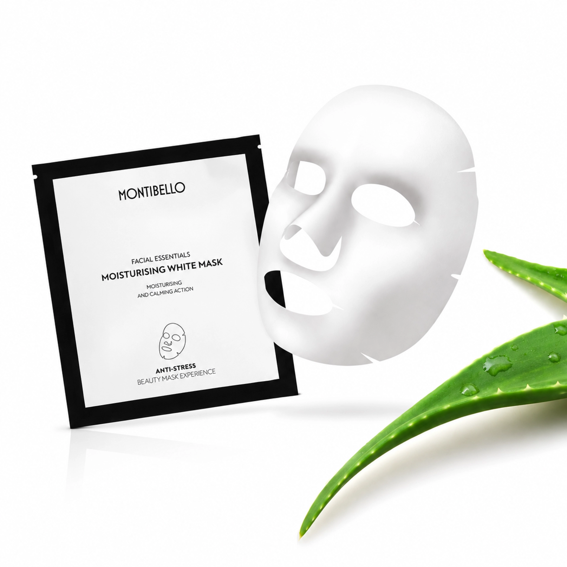 Moisturising White Mask | Mascarilla hidratante y calmante 1 ud - Facial Essentials - Montibello ®