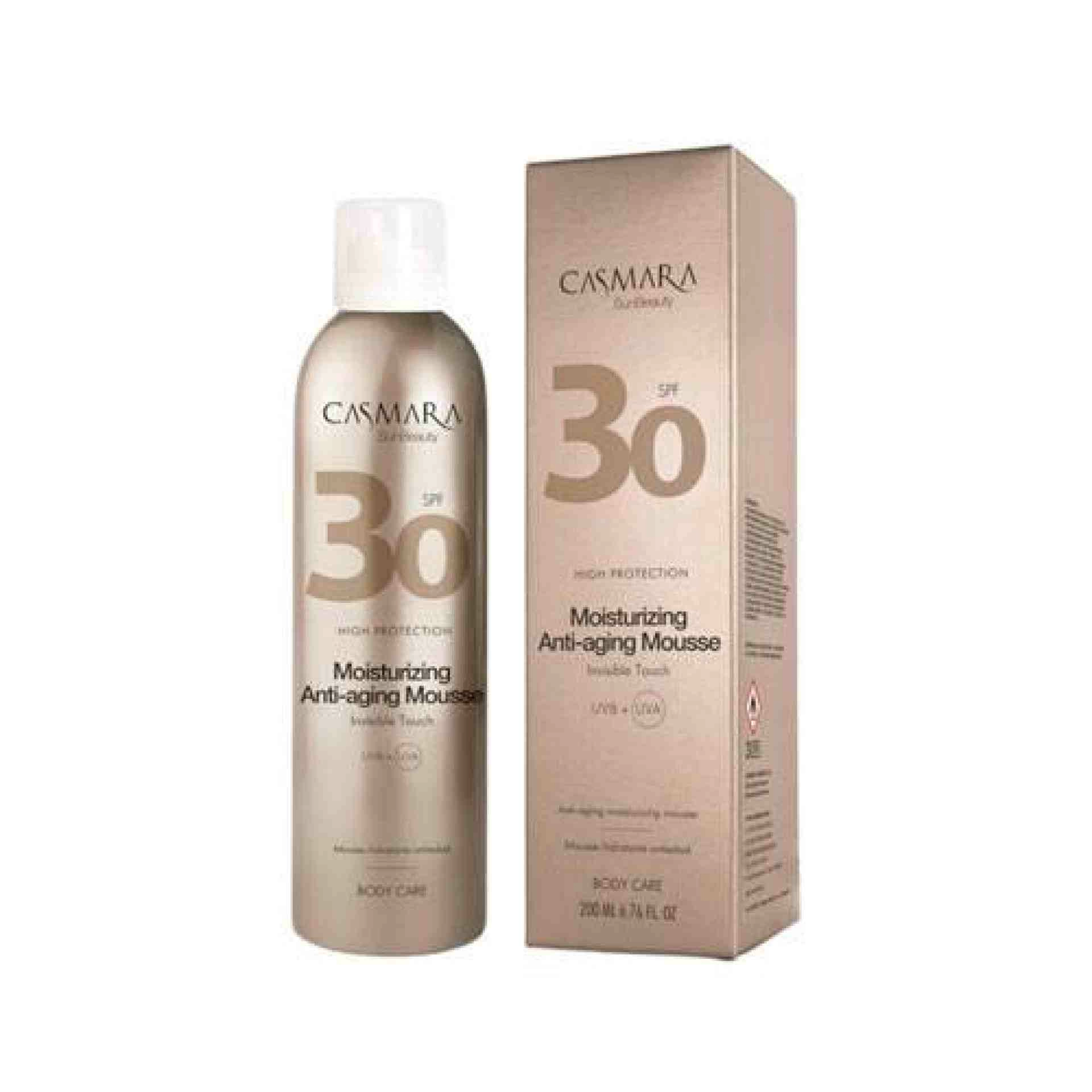 Moisturizing Anti-Aging Mousse SPF30 200ml | Crema Hidratante Solar - Casmara ®