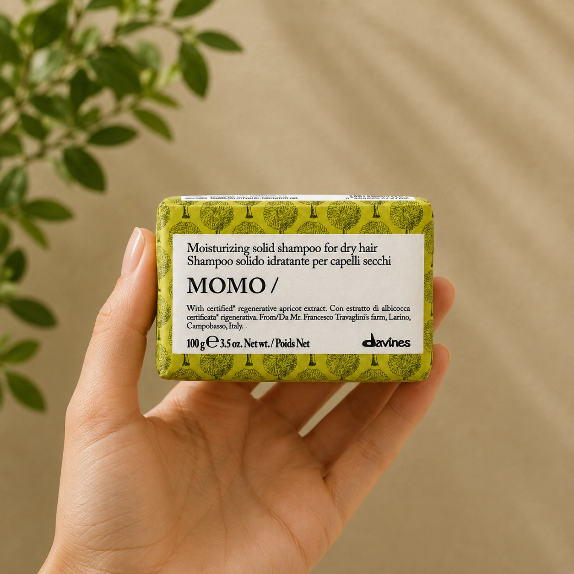 MOMO / Shampoo Bar | Champú hidratante sólido 100g - Essential Haircare - Davines ®