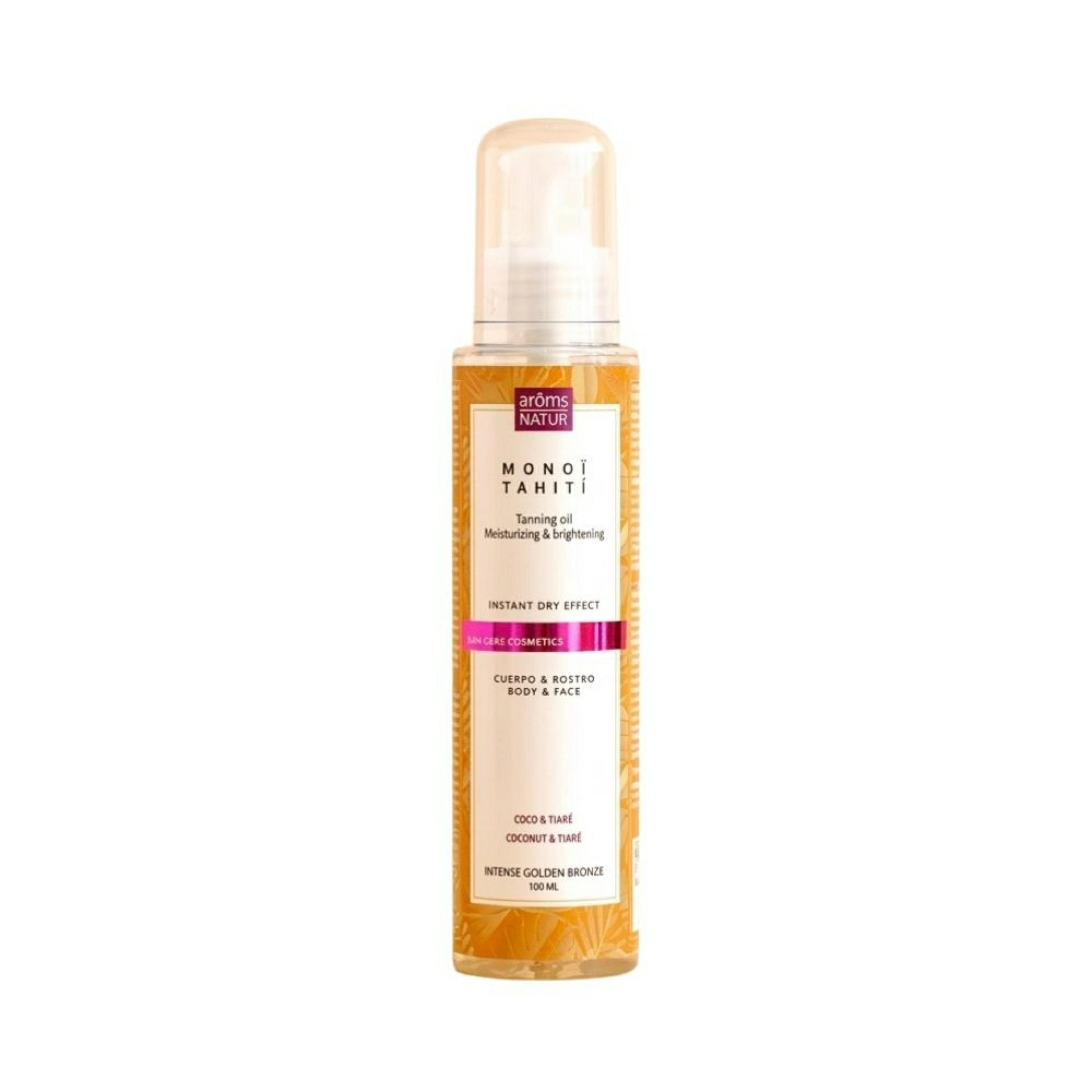 Monoï Tahití | Aceite seco bronceador 125ml - Solar Cosmetics - Arôms Natur ®