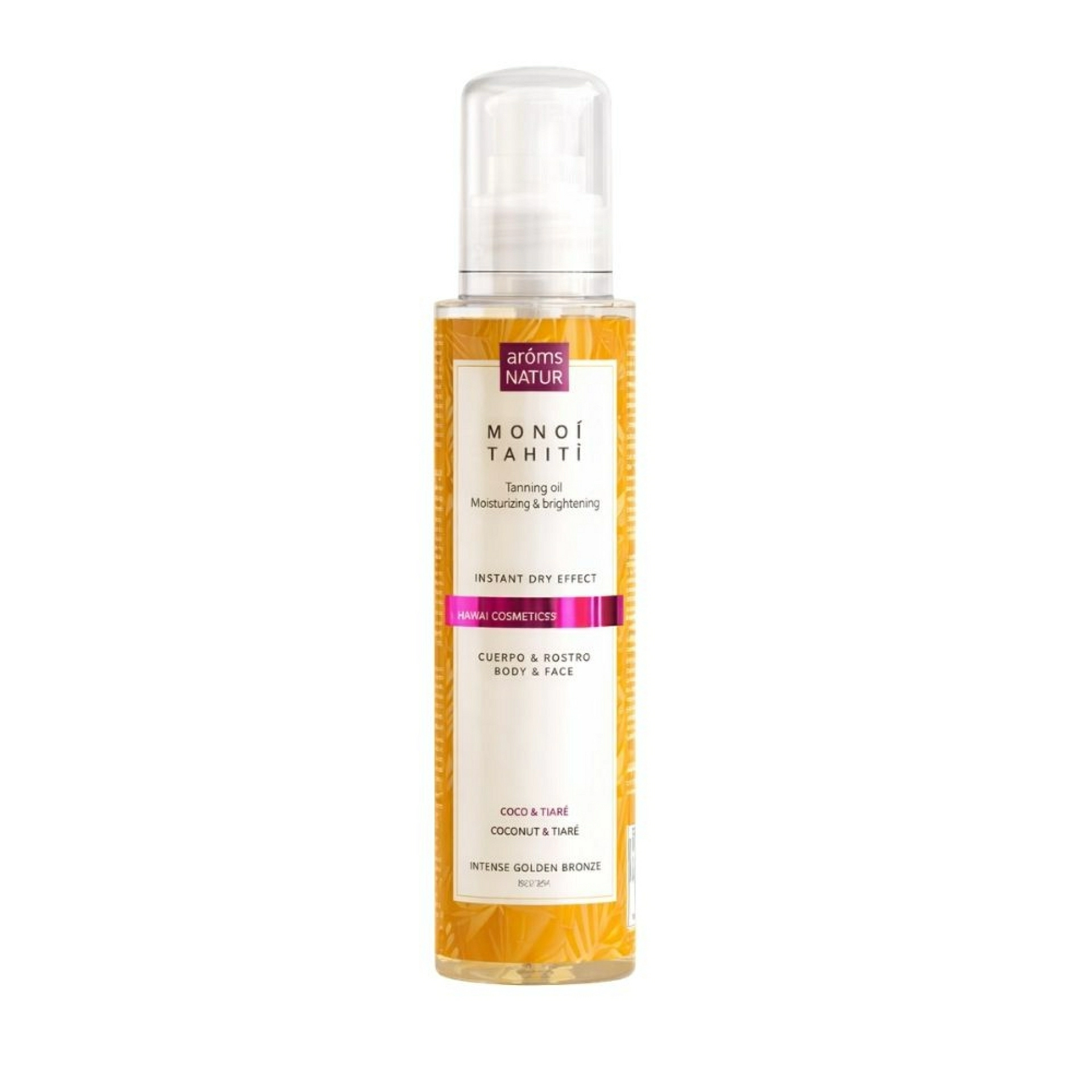 Monoï Tahití | Aceite seco bronceador 125ml - Solar Cosmetics - Arôms Natur ®