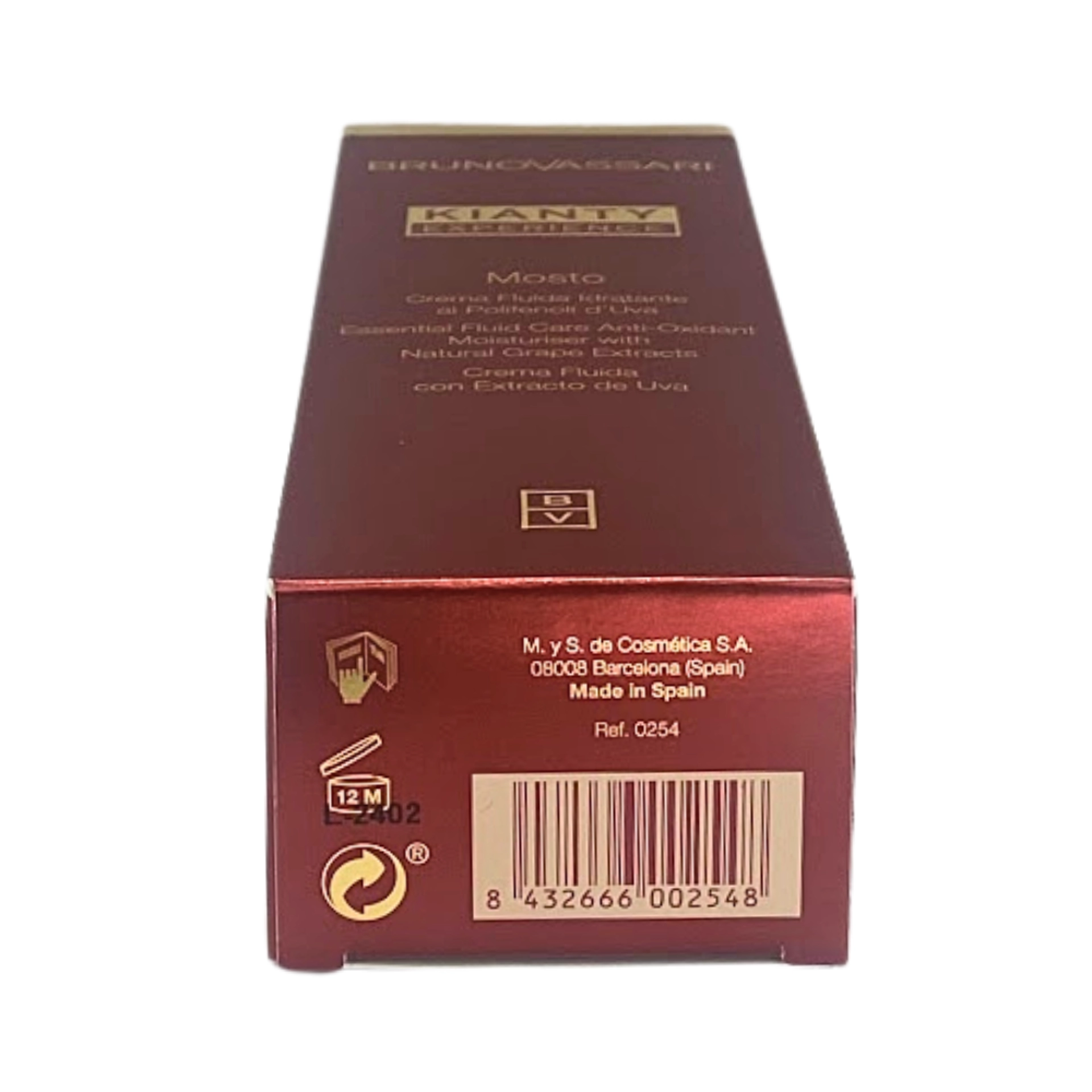 Mosto | Crema hidratante 50ml - Kianty Experience - Bruno Vassari ®