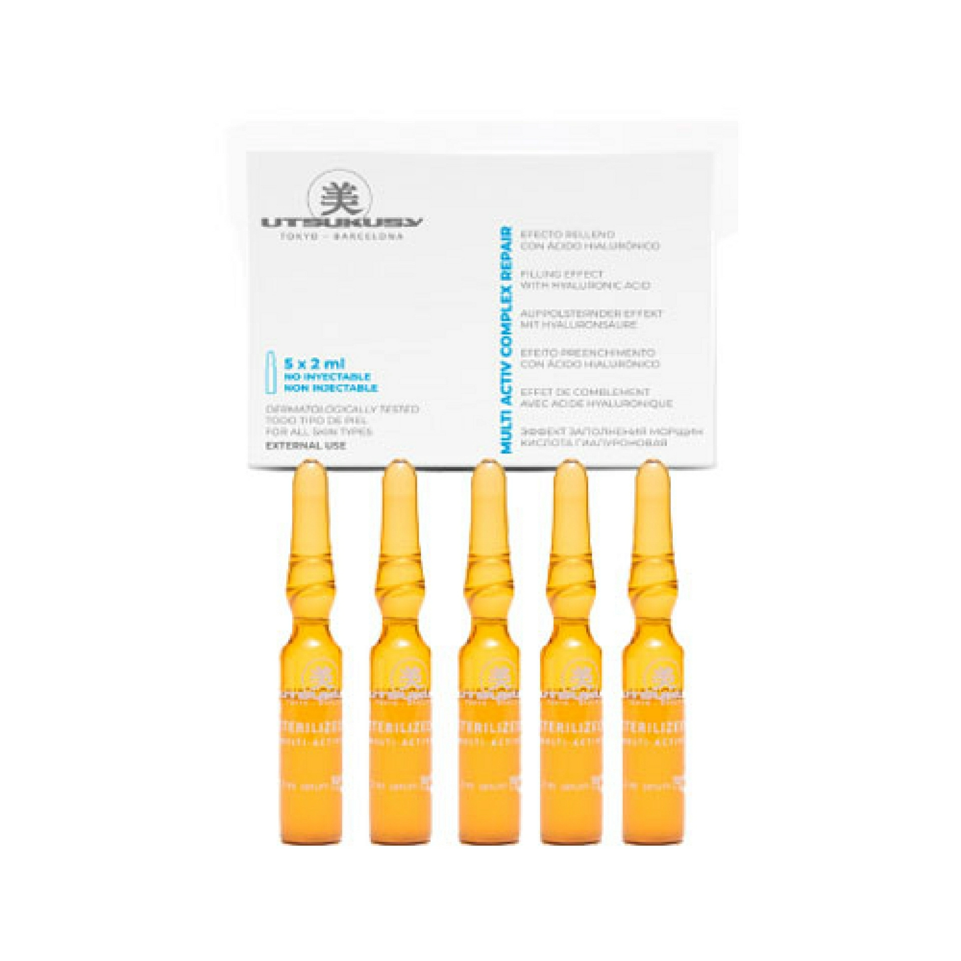 Multi Activ Complex Repair 5x2ml | Ampollas Efecto Relleno Acido Hialurónico - Utsukusy ®