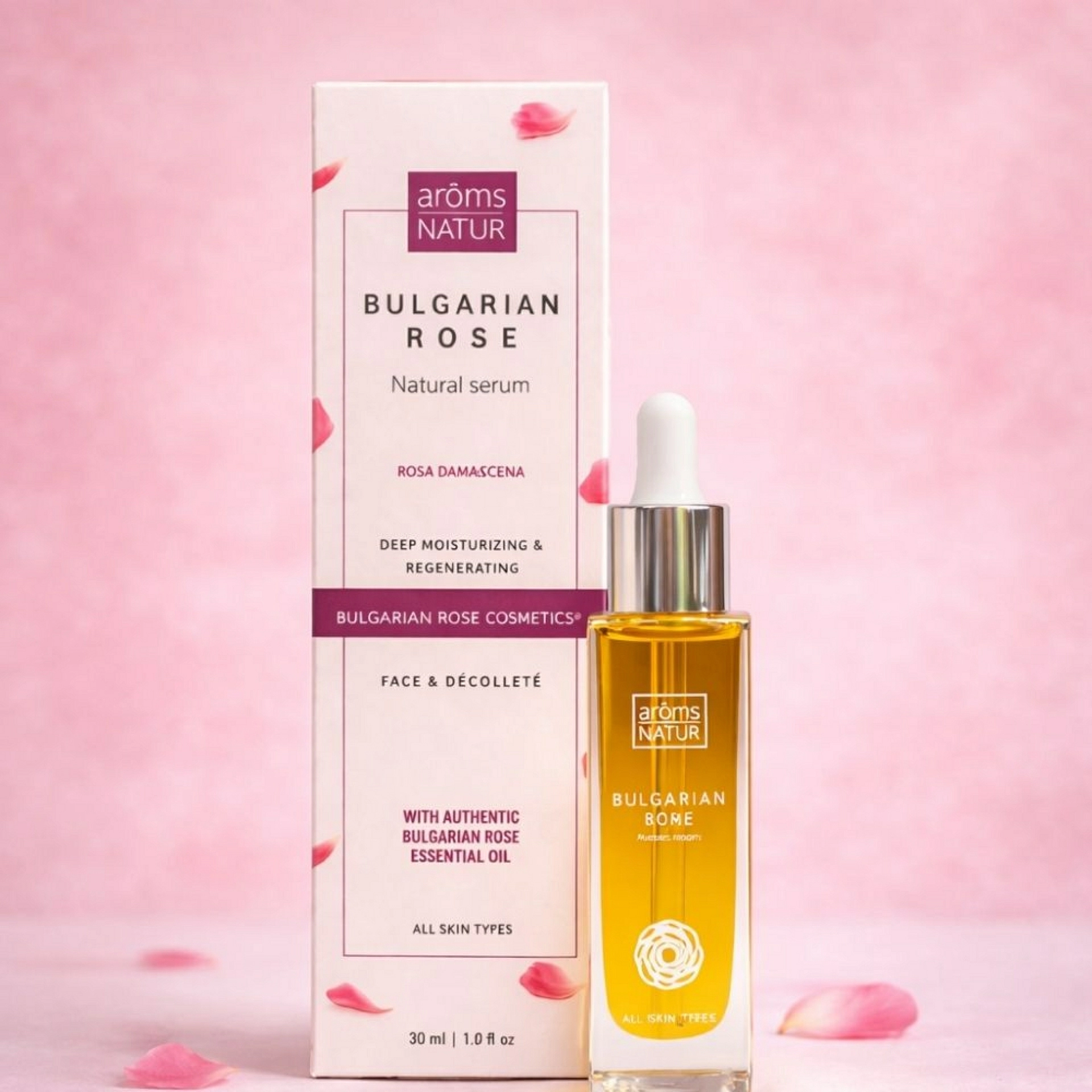 Natural Serum Rosa Bulgaria | Serum regenerador 30ml - Arôms Natur ®