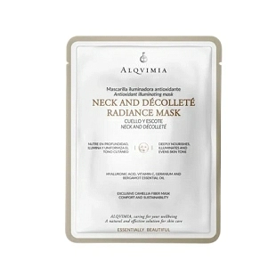 Neck and Décolleté Mask | Mascarilla antioxidante para cuello y escote 1 unidad - Essentially Beautiful - Alqvimia ®