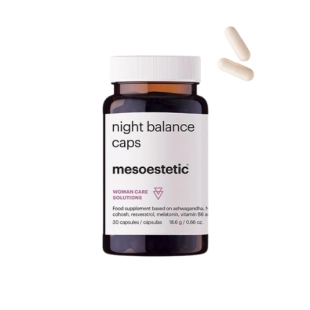Night Balance Caps | Complemento alimenticio para la menopausia 30 cápsulas | Woman Care Solutions – Mesoestetic ®