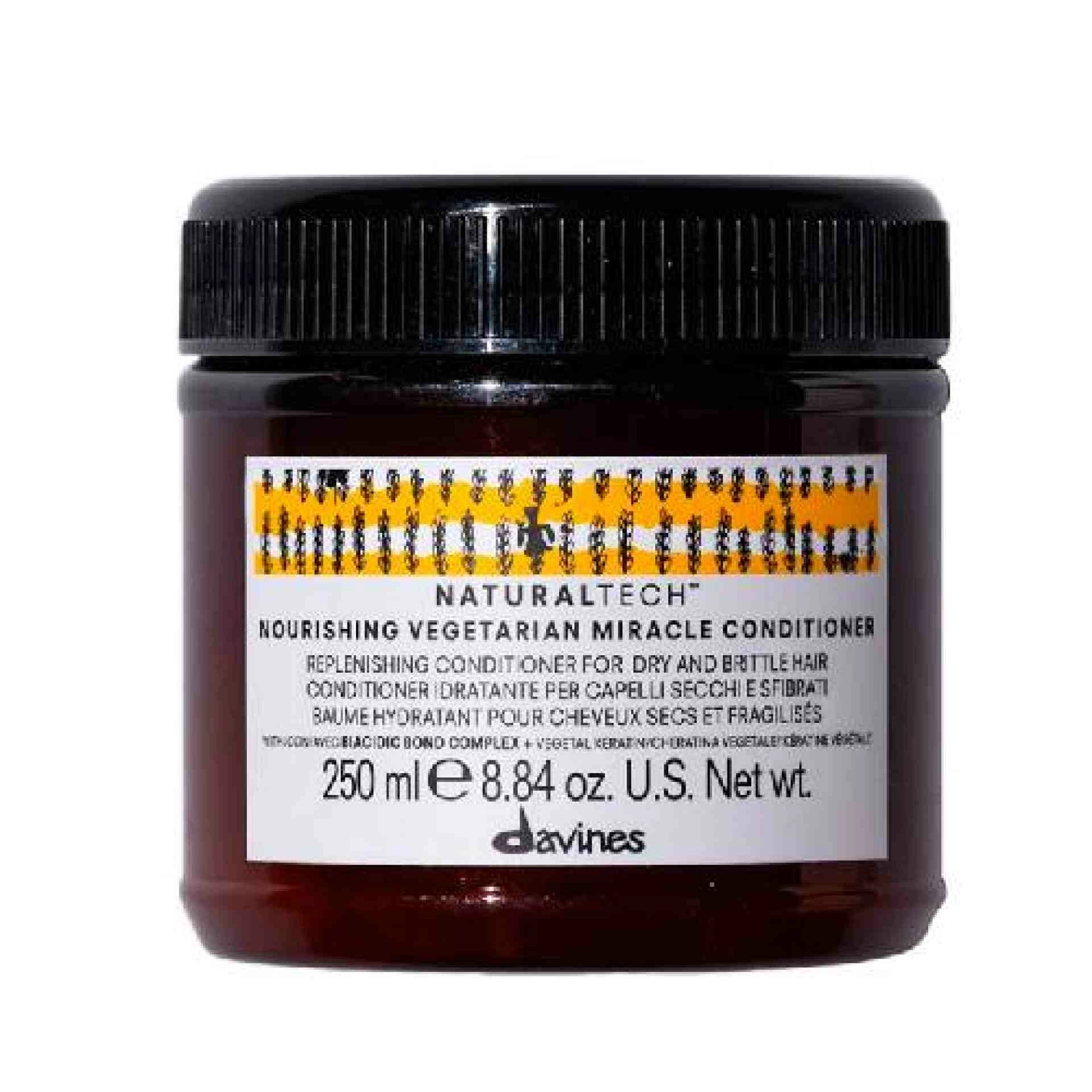 NOURISHING VEGETARIAN MIRACLE CONDITIONER | Acondicionador cabellos secos y dañados - Naturaltech - Davines ®