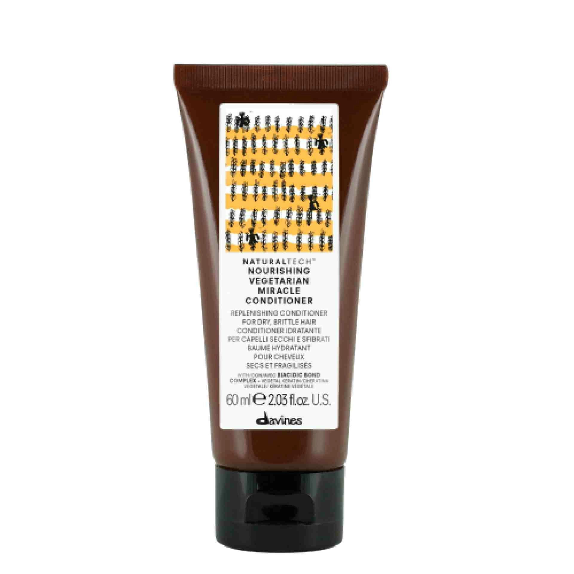 NOURISHING VEGETARIAN MIRACLE CONDITIONER | Acondicionador cabellos secos y dañados - Naturaltech - Davines ®