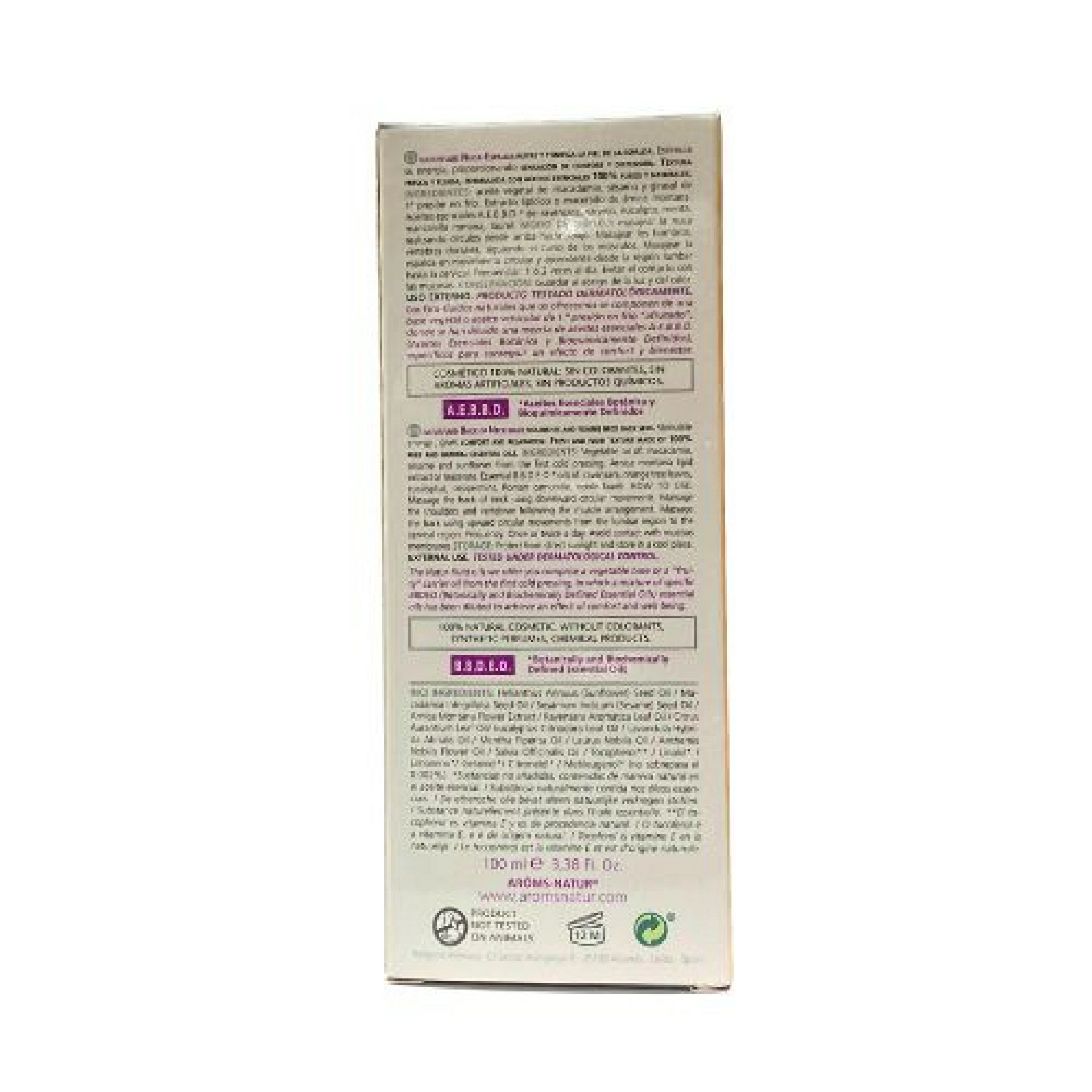 Nuca-Espalda | Aceite corporal descontracturante 100ml - Naturfluid Concentrate - Arôms Natur ®