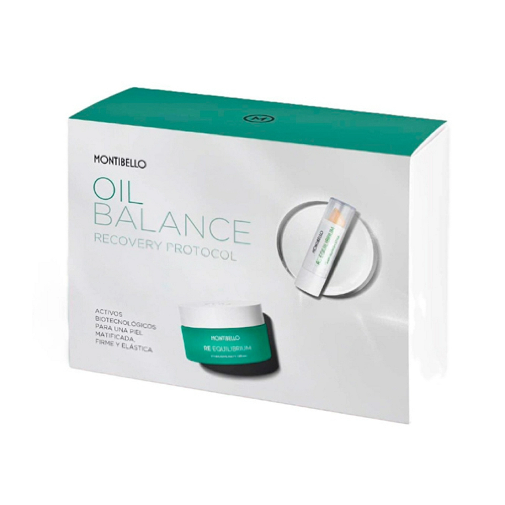 Oil Balance Recovery Protocol | Stabilising Matt Cream 50ml + Anti-Blemish Stick 4g - Re-Equilibrium - Montibello ®