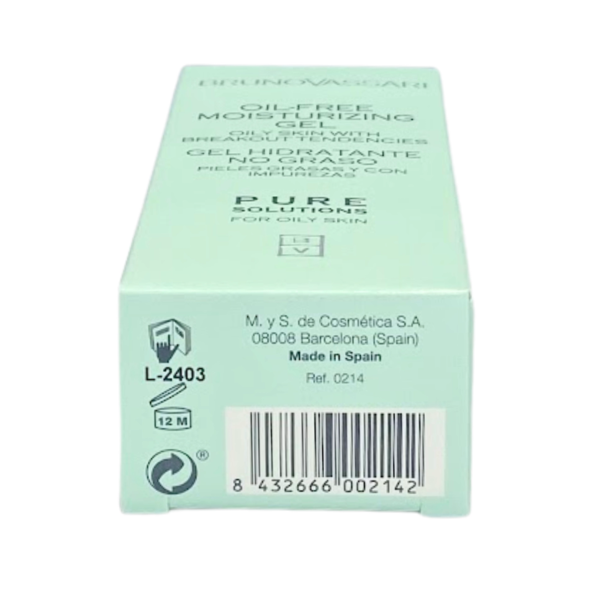 Oil-Free Moisturizing Gel | Hidratante no graso 50ml - Pure Solutions - Bruno Vassari ®