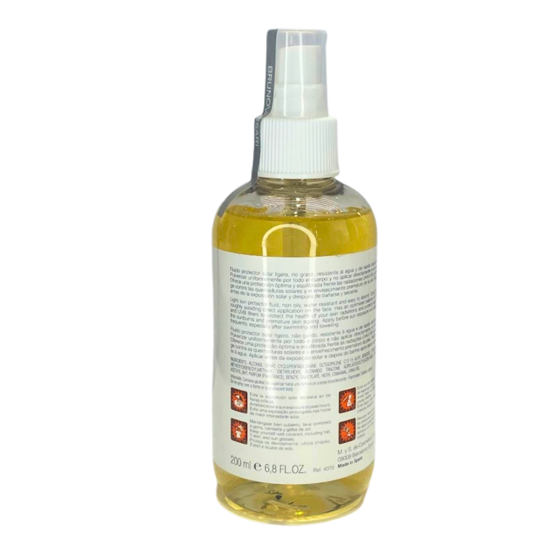 Oil-free Sun Spray SPF25 | Spray protector 200ml - Sun Defense - Bruno Vassari ®