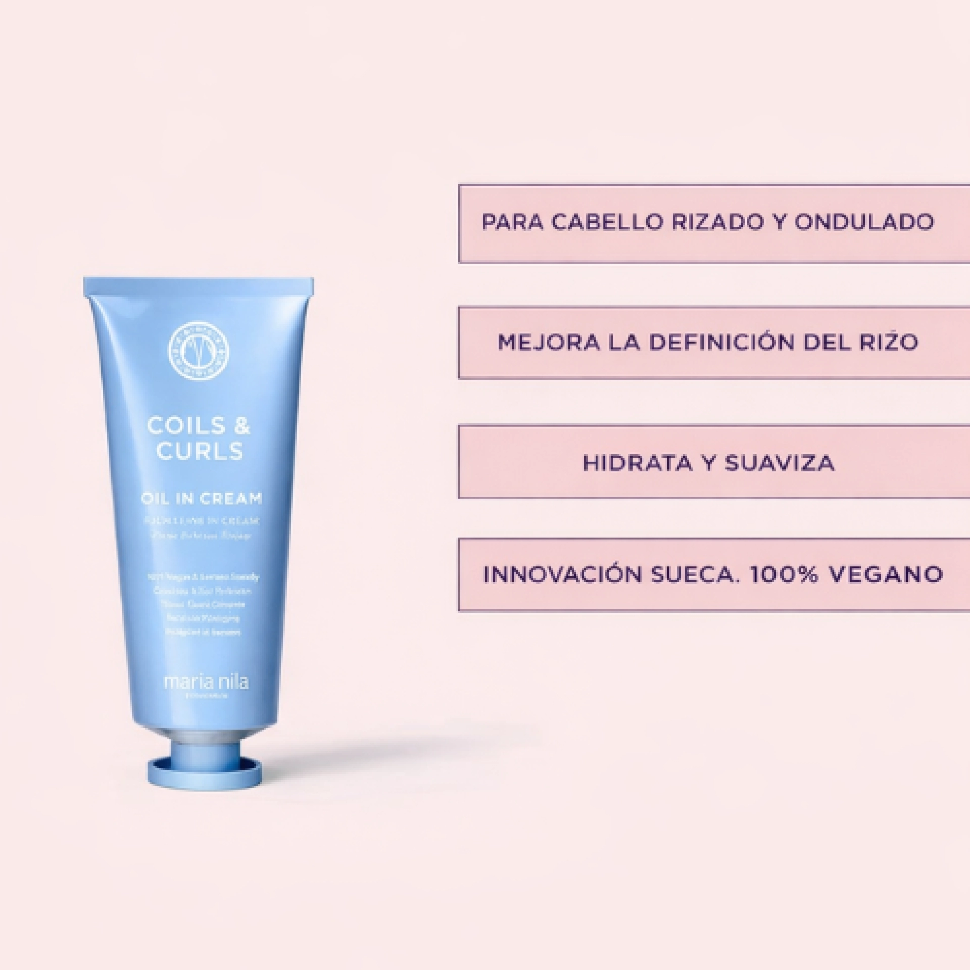 Oil In Cream | Crema Definidora 100 ml - Coils & Curls  - Maria Nila ®