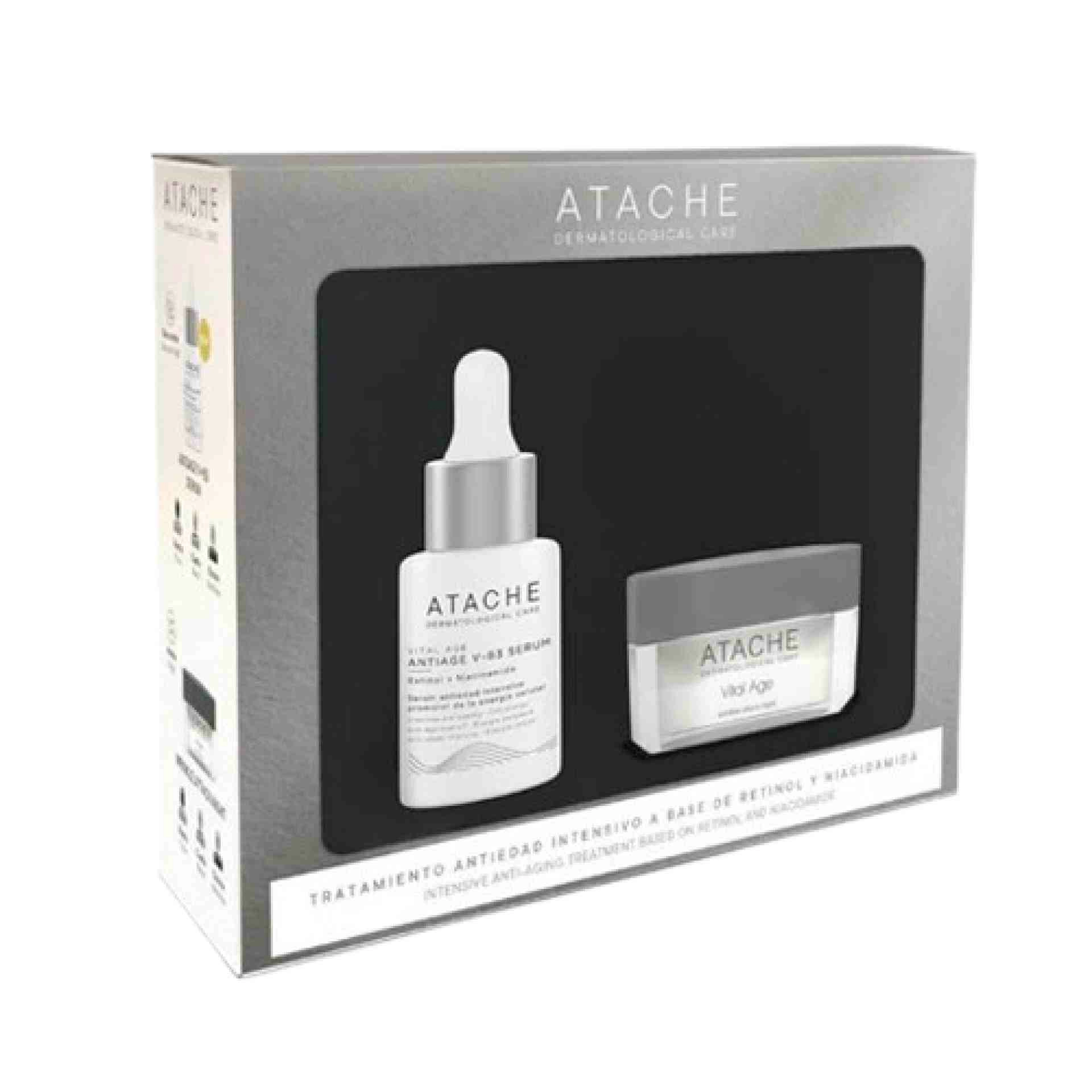 Pack Antiage V-B3 Serum 30ml + Wrinkle Attack Night 50ml - Vital Age - Atache ®