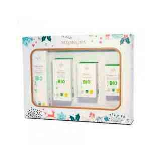 Pack Belleza Bio | Exfoliante 200ml, Crema 50ml, Booster 30ml y Contorno 15ml - Nirvana Spa ®