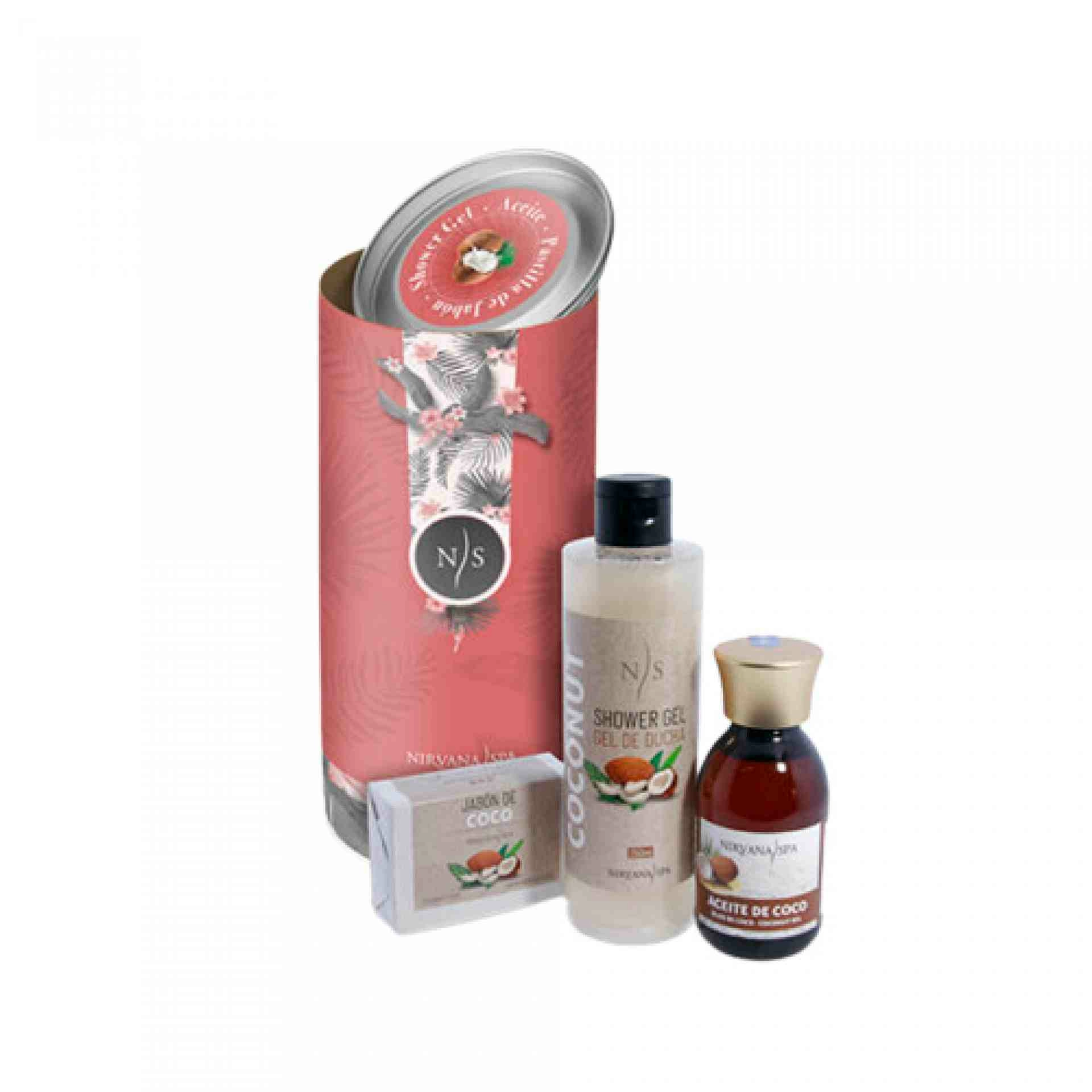 Pack Cocoterapia | Gel de ducha 250ml, Aceite corporal 125ml y Pastilla de jabón - Nirvana Spa ®