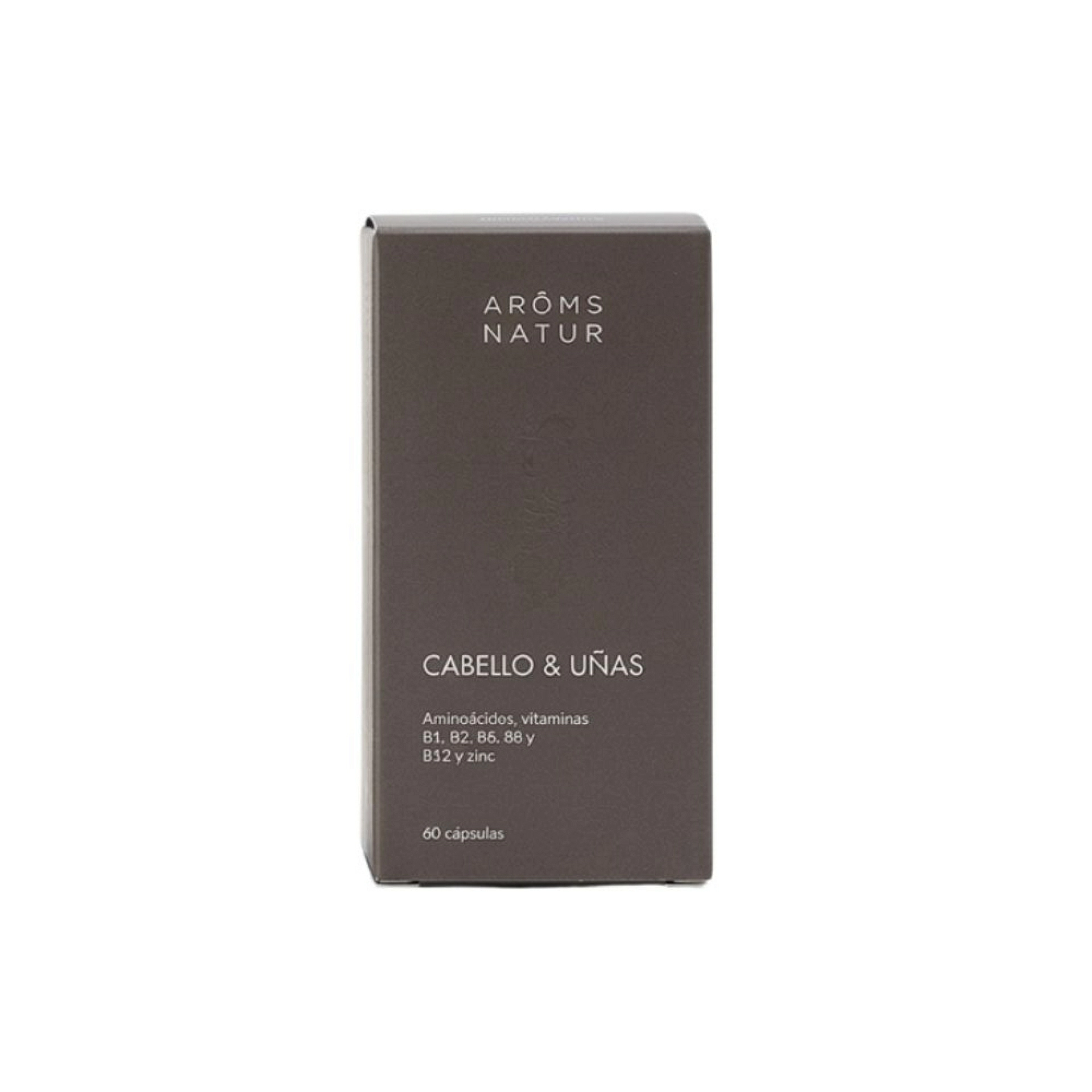 Pack Control Sebo Capilar | Cabello & Uñas 60 Cápsulas + Champú Rosa Mosqueta 200 ml + Aceite de Jojoba 100 ml - Arôms Natur ®