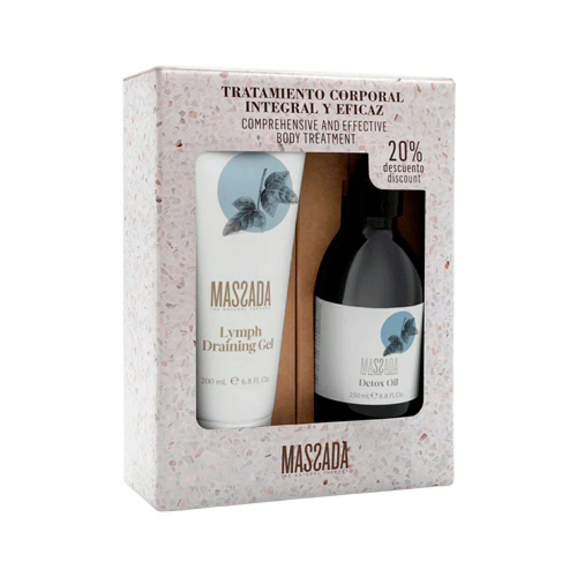 Pack Corporal Celulitis y Piernas Cansadas | Detox Oil + Gel Linfodrenante - Massada ®