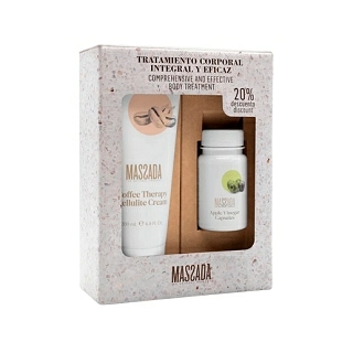 Pack Corporal Detox y Grasas Localizadas | Crema Café + Cápsulas de Vinagre de Manzana - Massada ®