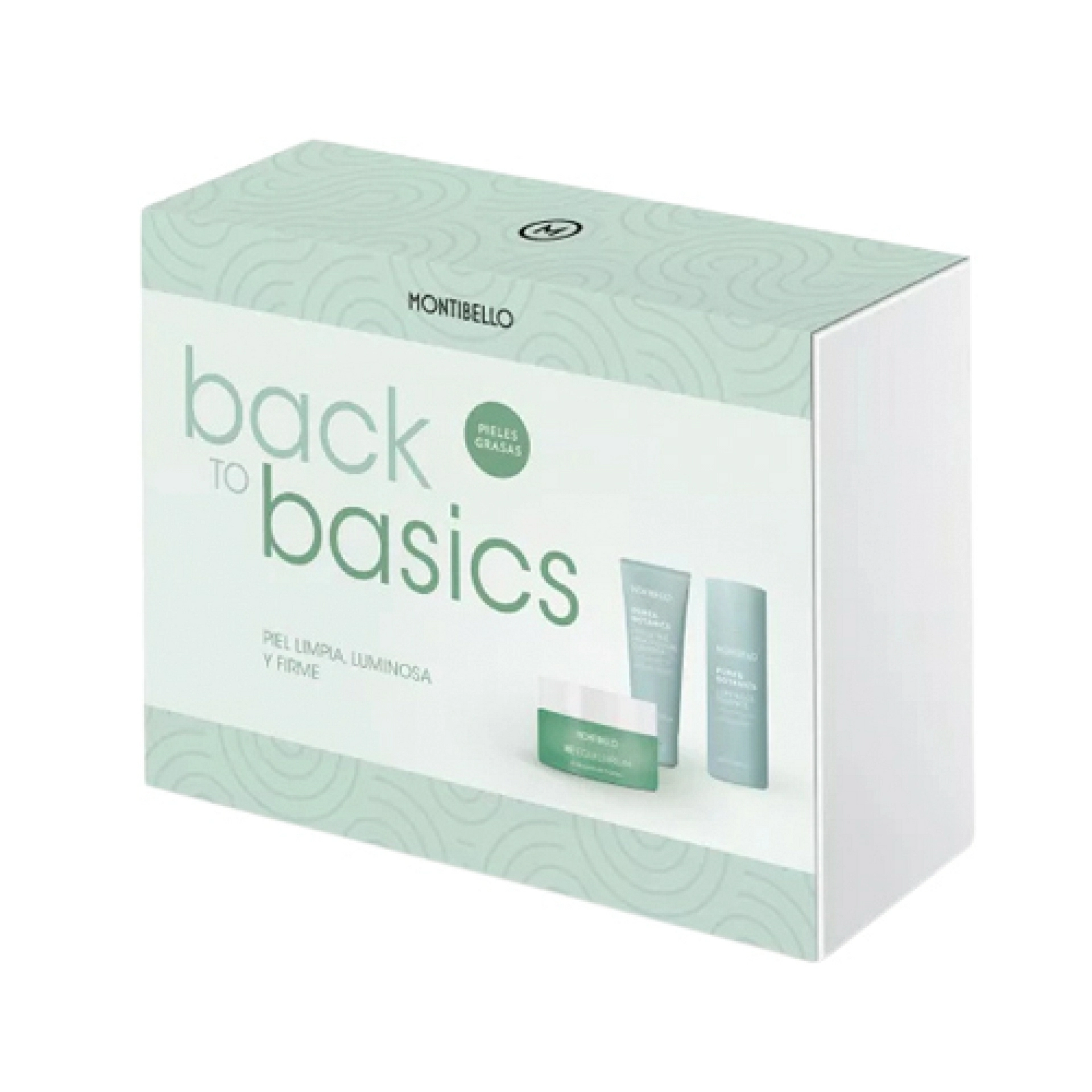 Pack de Limpieza para Pieles Grasas | Hydrating Milk-Mousse Cleanser 20ml + Luminous Essence 50ml + Stabilising Matt Cream Gel 50ml - Back to Basics - Montibello ®