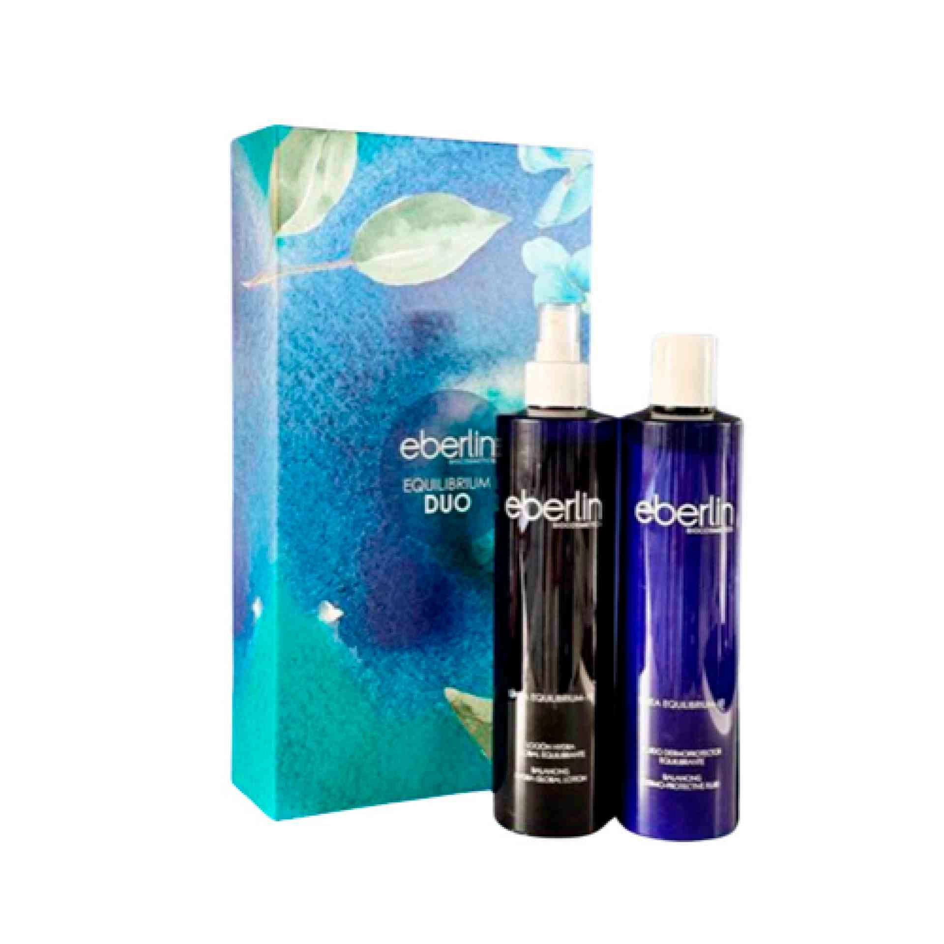 Pack Dúo Sensitive | Fluido Dermoprotector Sensitive 300ml + Loción Hydra Global Sensitive 300ml - Línea Equilibrium-10 - Eberlin ®