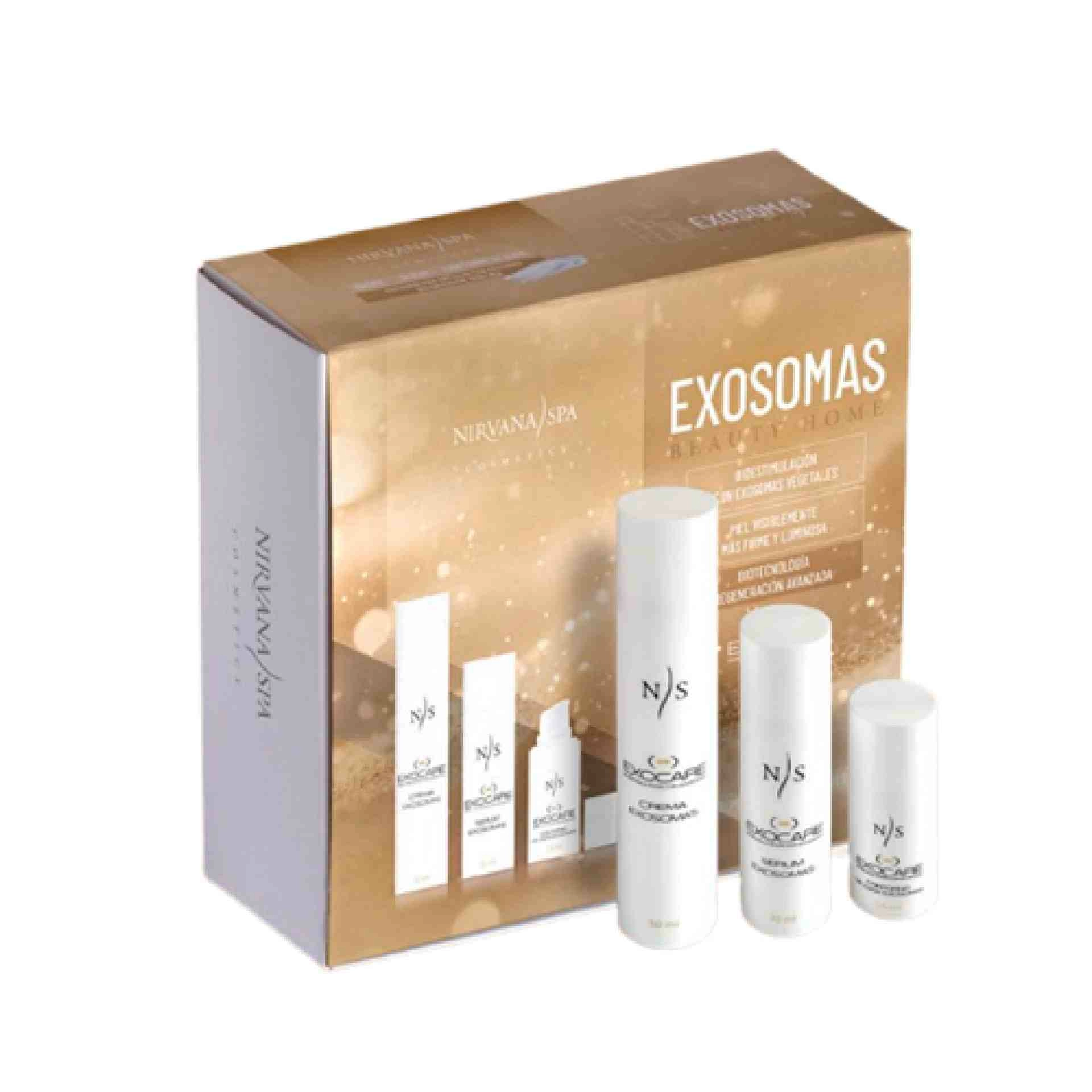 Pack Exosomas Exocare | Crema Exosomas 50ml + Serum Exosomas 30ml + Contorno de Ojos Exosomas 15ml - Beauty Home - Nirvana Spa ®