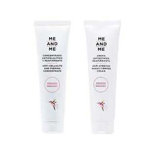 Pack Fit and Firm | Concentrado anticelulítico reafirmante 150ml + Crema antiestrías reafirmante 150ml + cepillo Me and Me - Me and Me ®