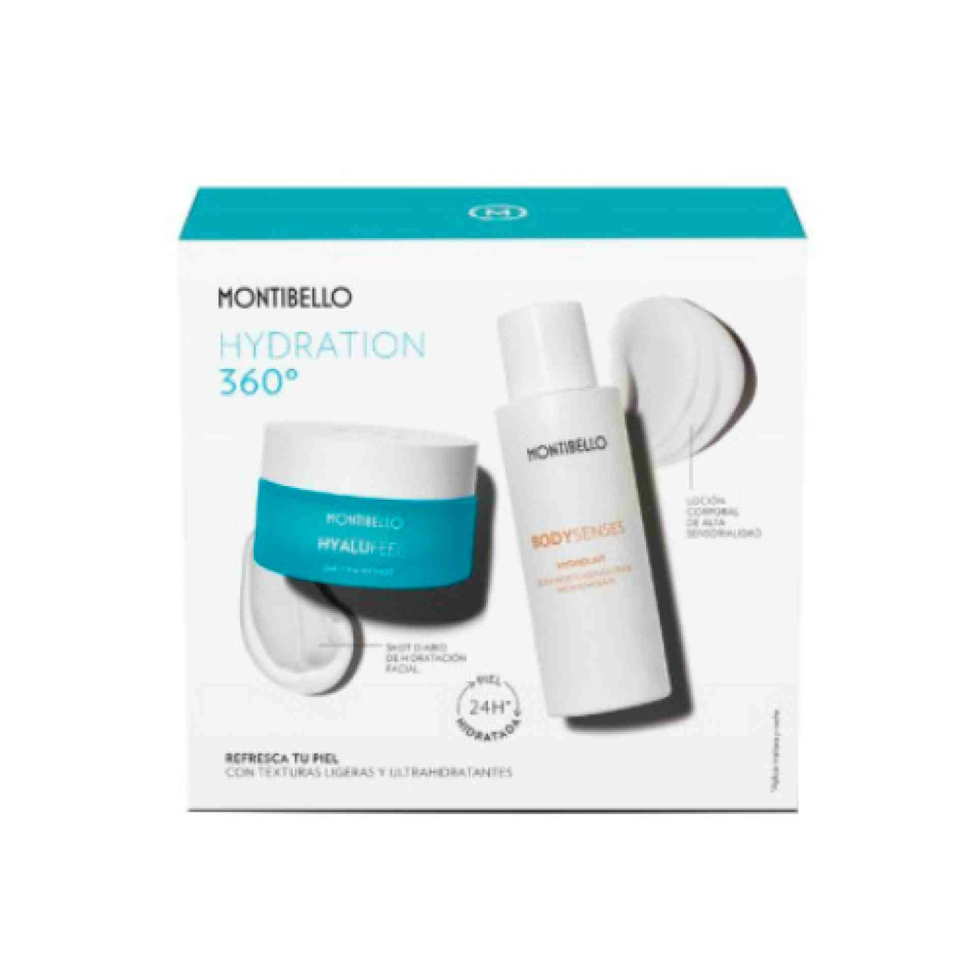 Pack Hidratacion 360º | Emulsión gel facial 50ml + Leche corporal hidratante 100ml - Montibello ®