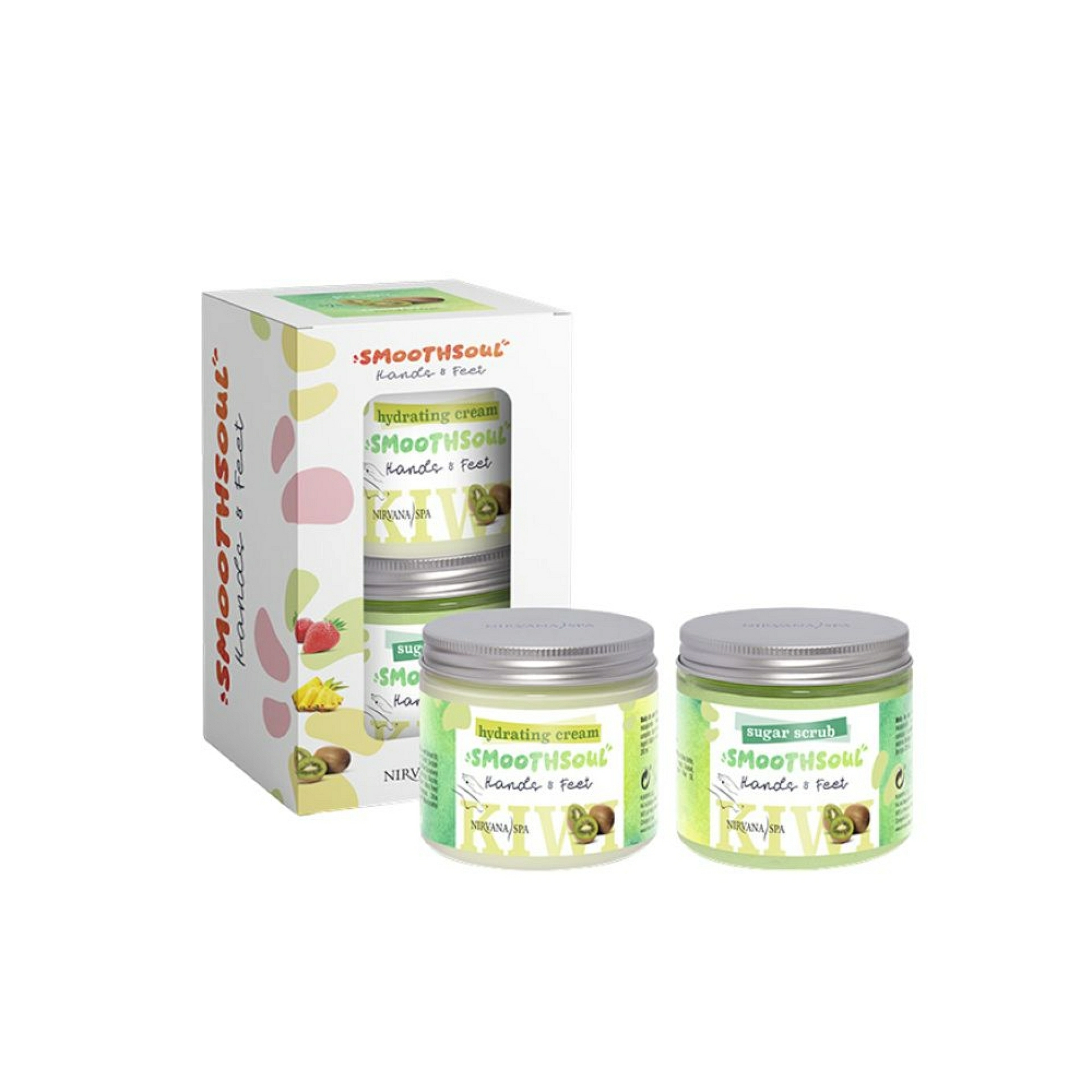 Pack Kiwi Ritual | Kiwi Sugar Scrub 200 ml + Kiwi Hydrating Cream 200 ml – Nirvana Spa ®