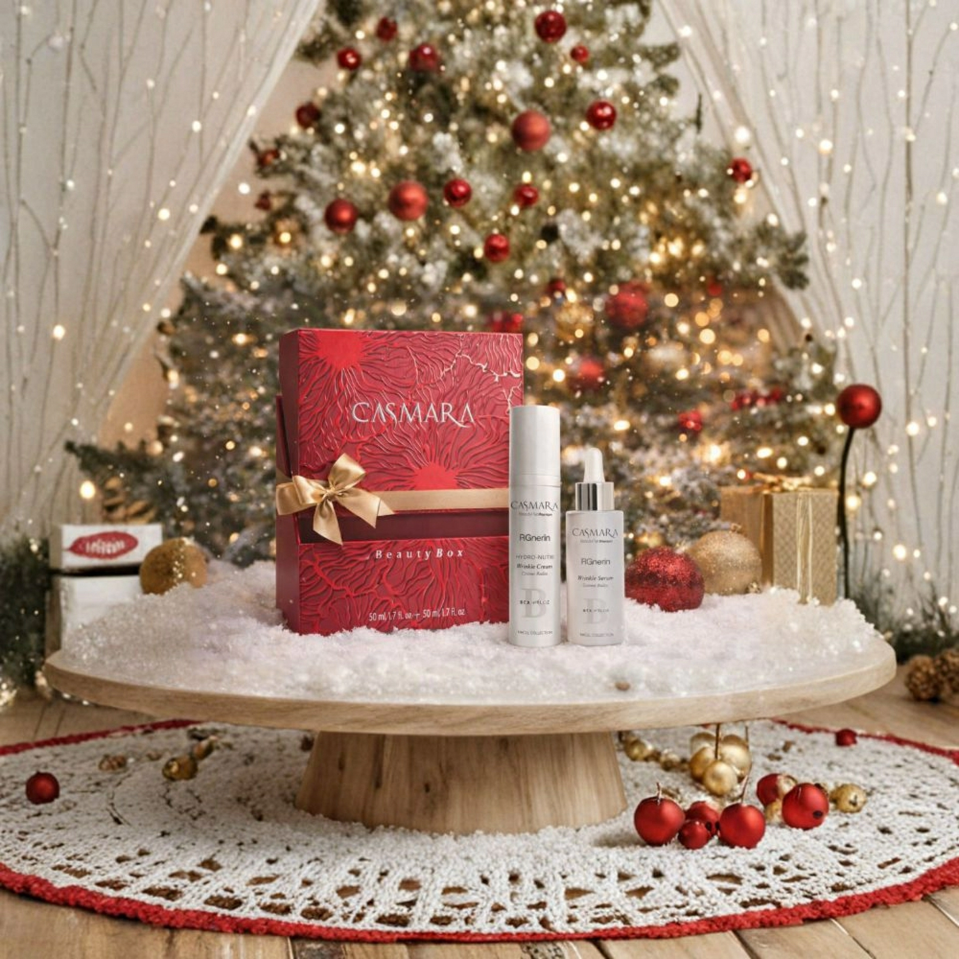 Pack Navidad Regenerador 2025 | RGnerin Hydro-Nutri Wrinkle Cream 50 ml + RGnerin Wrinkle Serum 50ml - Casmara ®