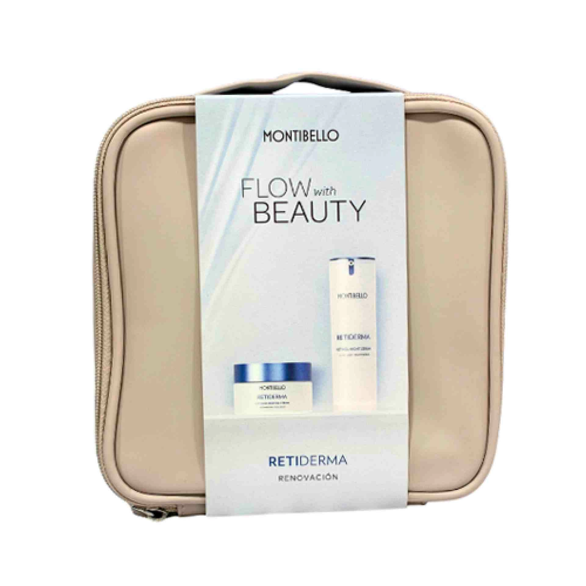Pack Navidad Retiderma 2025 | Retinoid Renewal Cream 50 ml + Retinol Night Serum 30ml + neceser de regalo - Montibello ®