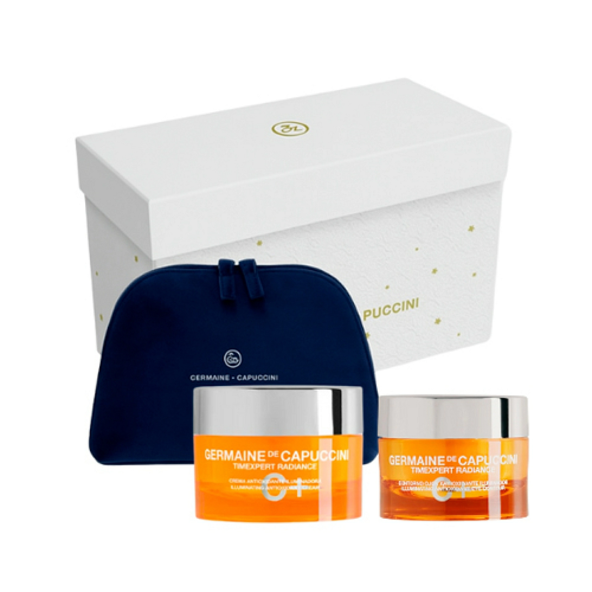 Pack Navidad Timexpert Radiance C+: Crema Antioxidante 50ml + Contorno de Ojos Iluminador 15ml + neceser de regalo - Germaine de Capuccini ®