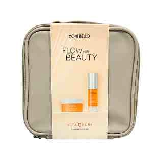 Pack Navidad Vita C Pure 2025 | Vitamin C Emulsion 50ml o Crema 50ml + Vitamin C Collagen Infusion Serum 30ml + neceser de regalo - Montibello ®