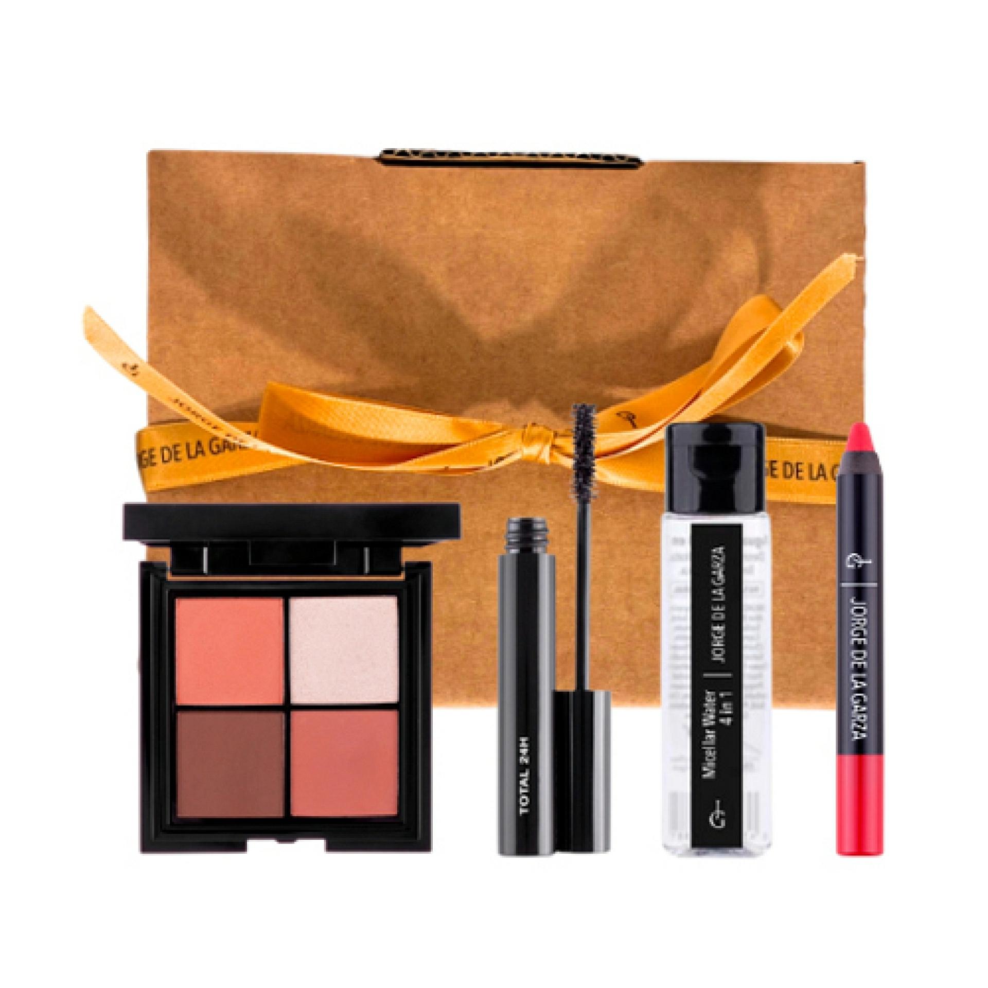 Pack Pantone Mocha | Paleta Dream + Máscara de Pestañas 24h + Agua Micelar 30ml + Lip Velvet (a elegir color) - Jorge de la Garza ®