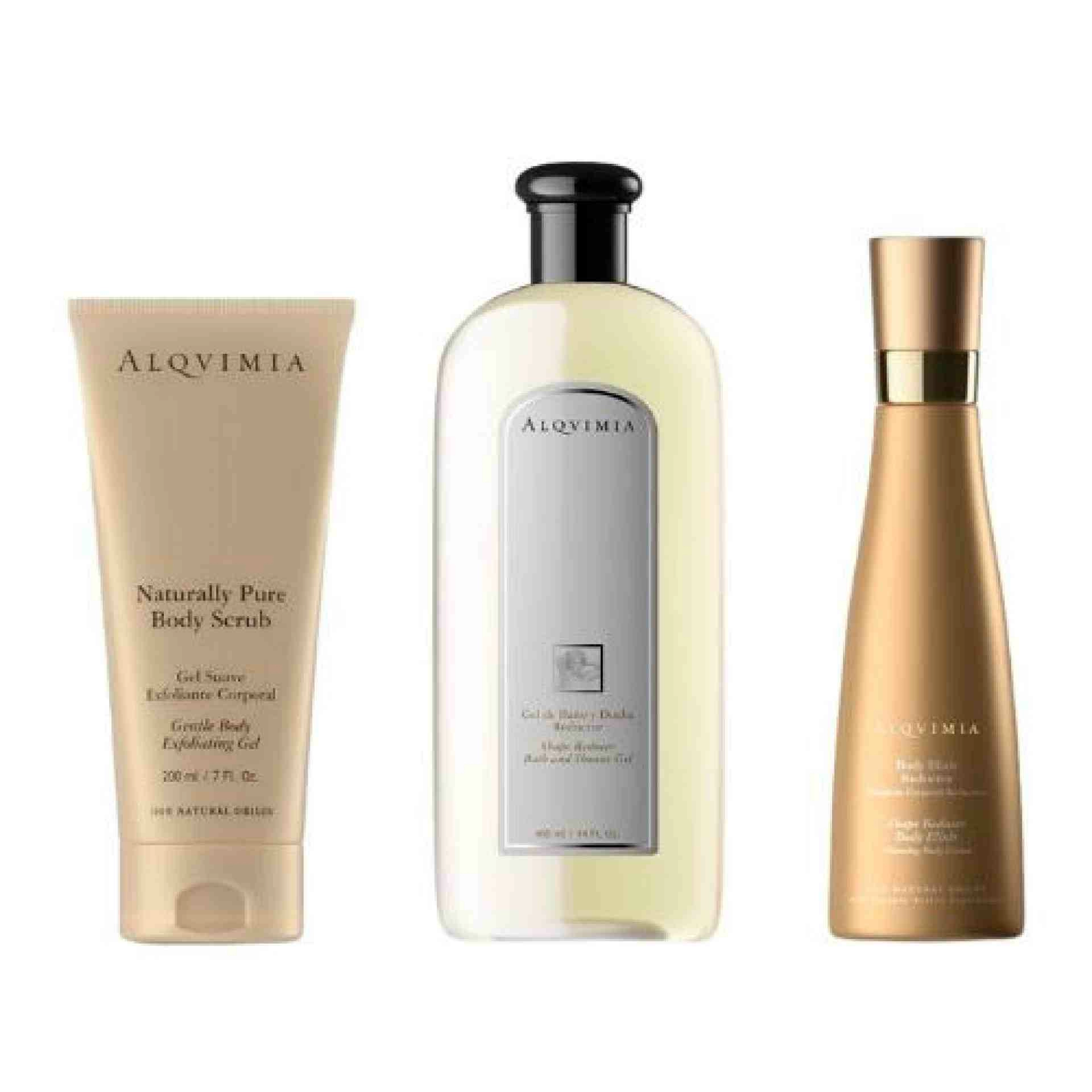 Pack Reduce tu Silueta: Exfoliante 200ml, Gel 400ml, Body Elixir 200ml I Reductor - Alqvimia ®