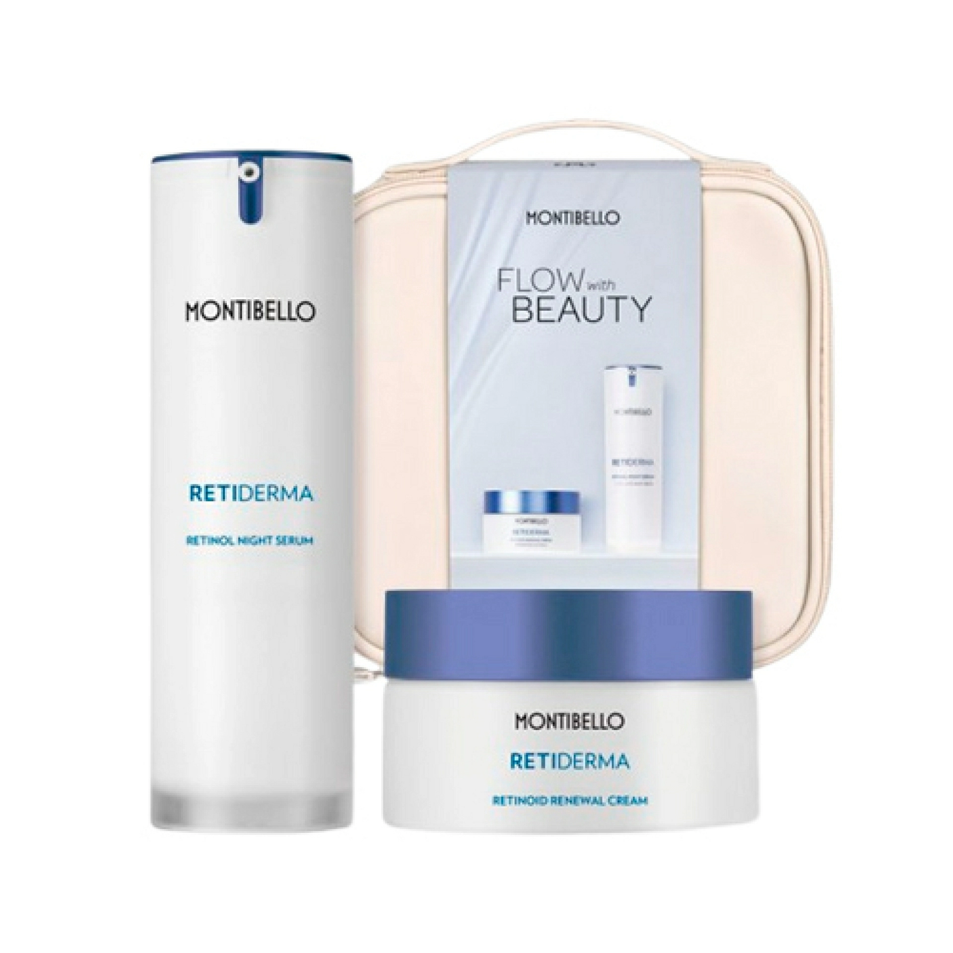 Pack Retiderma | Retinoid Renewal Cream 50 ml + Retinol Night Serum 30ml + neceser de regalo - Montibello ®
