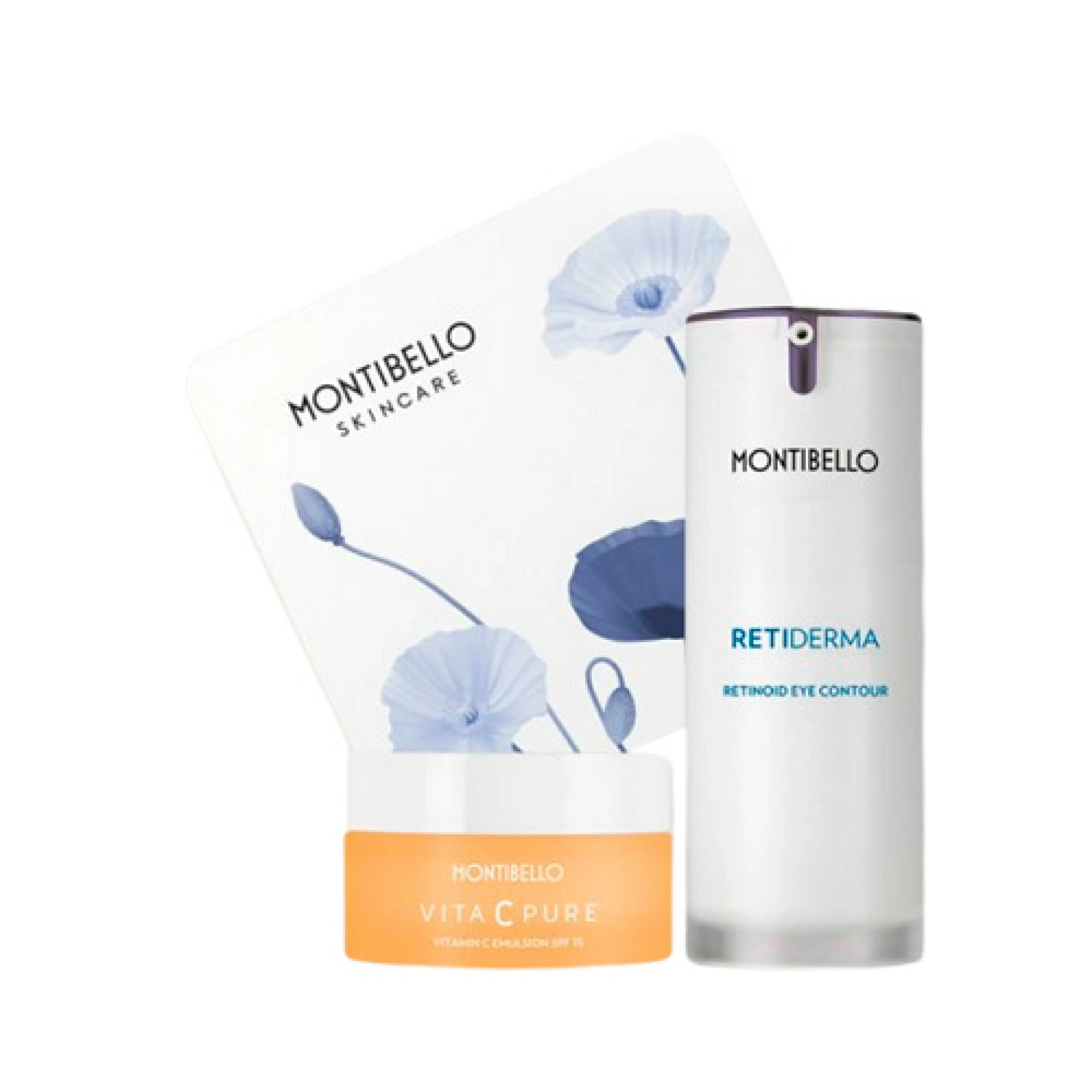 Pack Revitalizante: Vita C Pure Vitamin Crema o Emulsión SPF 15 + Retiderma Retinoid Eye Contour 15ml - Montibello ®