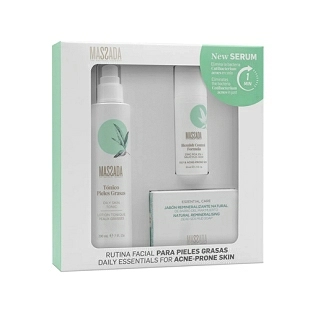 Pack Tratamiento Pieles Grasas y Acnéicas | Jabón + Tónico + Blemish Control  - Massada ®
