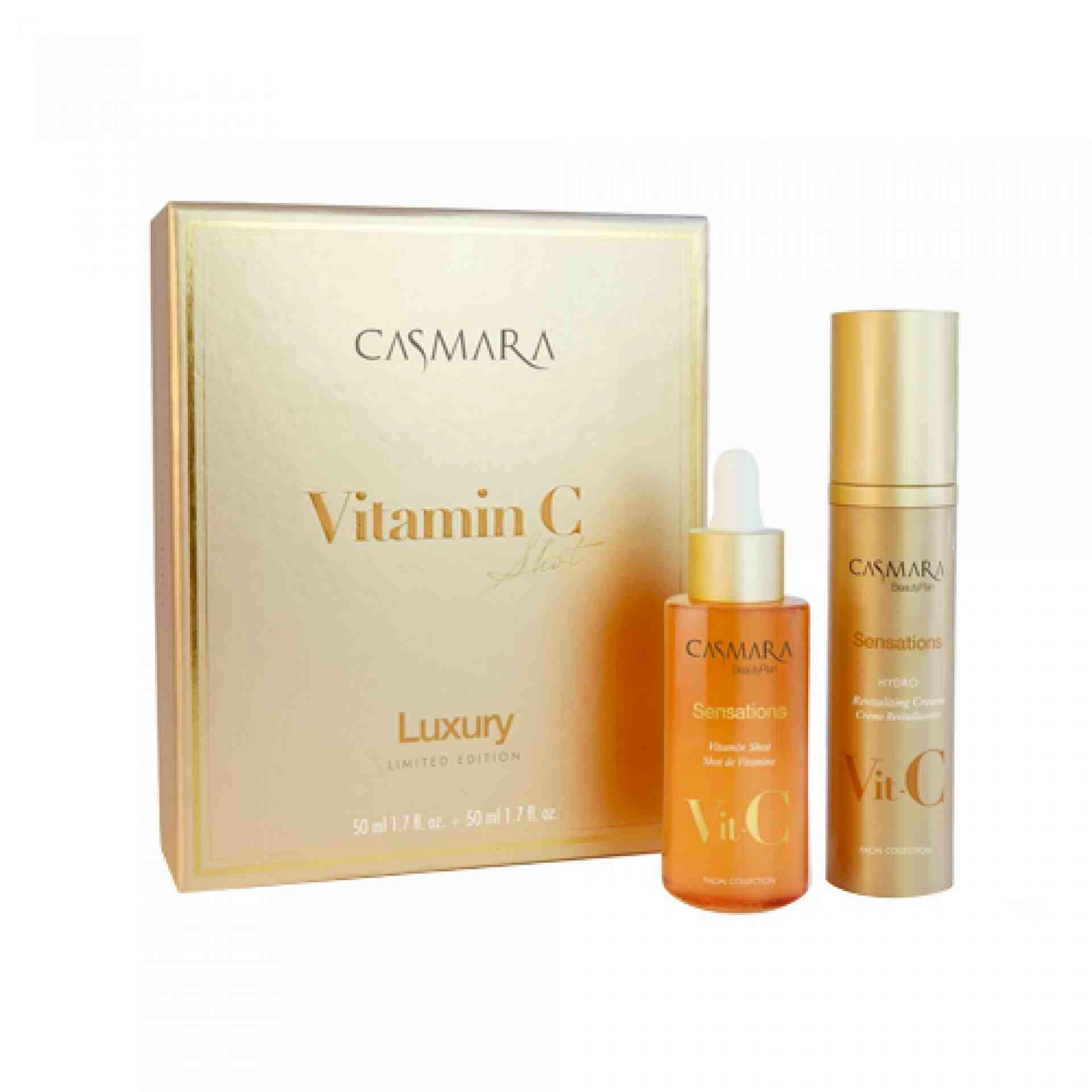 Pack Vitamin C Shot | Cofre antiedad - Serum 50 ml y Crema 50 ml - Casmara ®