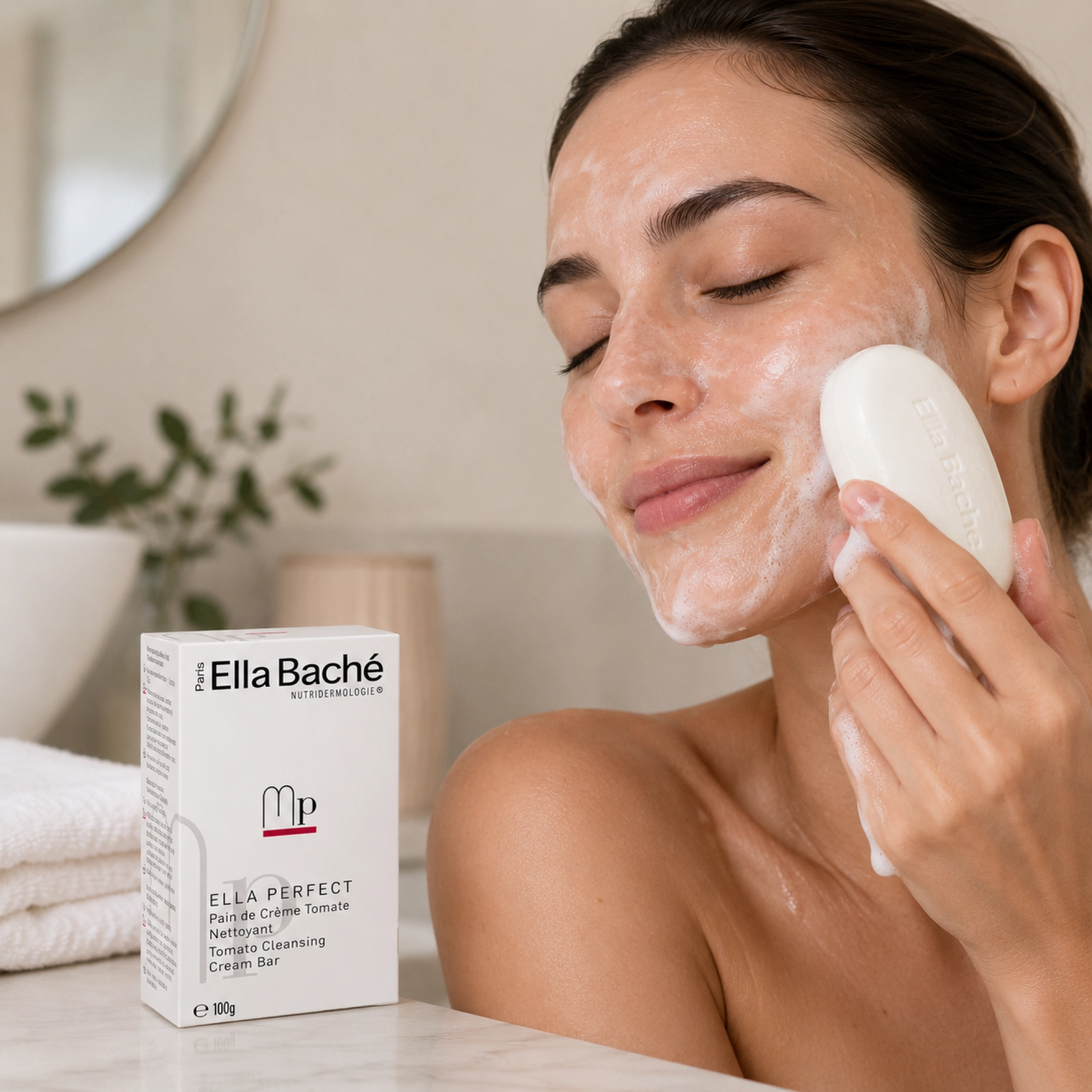 Pain de Crème Tomate Nettoyant | Pastilla Limpiadora 100g - Ella Perfect - Ella Baché ®