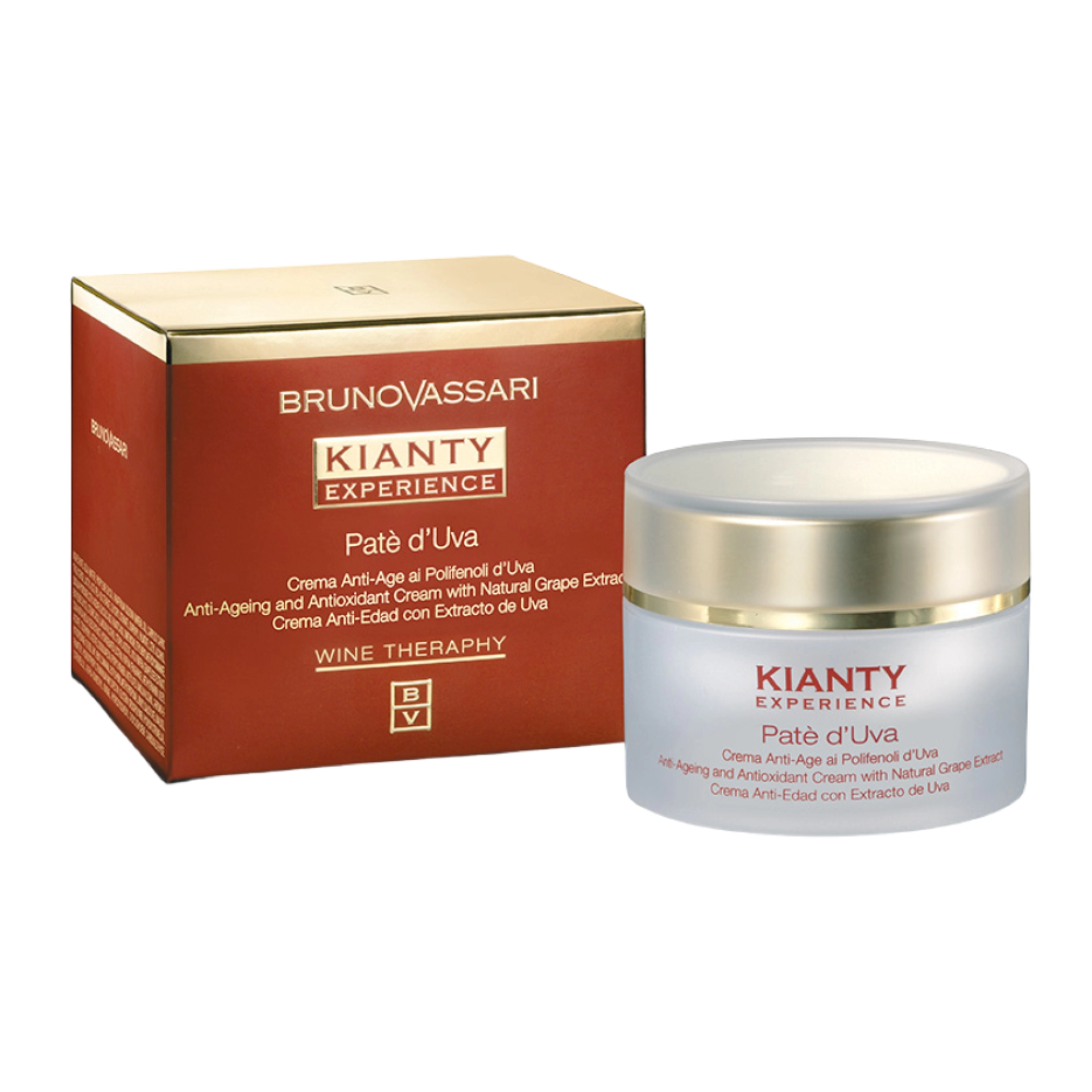 Patè d’Uva | Crema antiedad pieles secas 50ml - Kianty Experience - Bruno Vassari ®