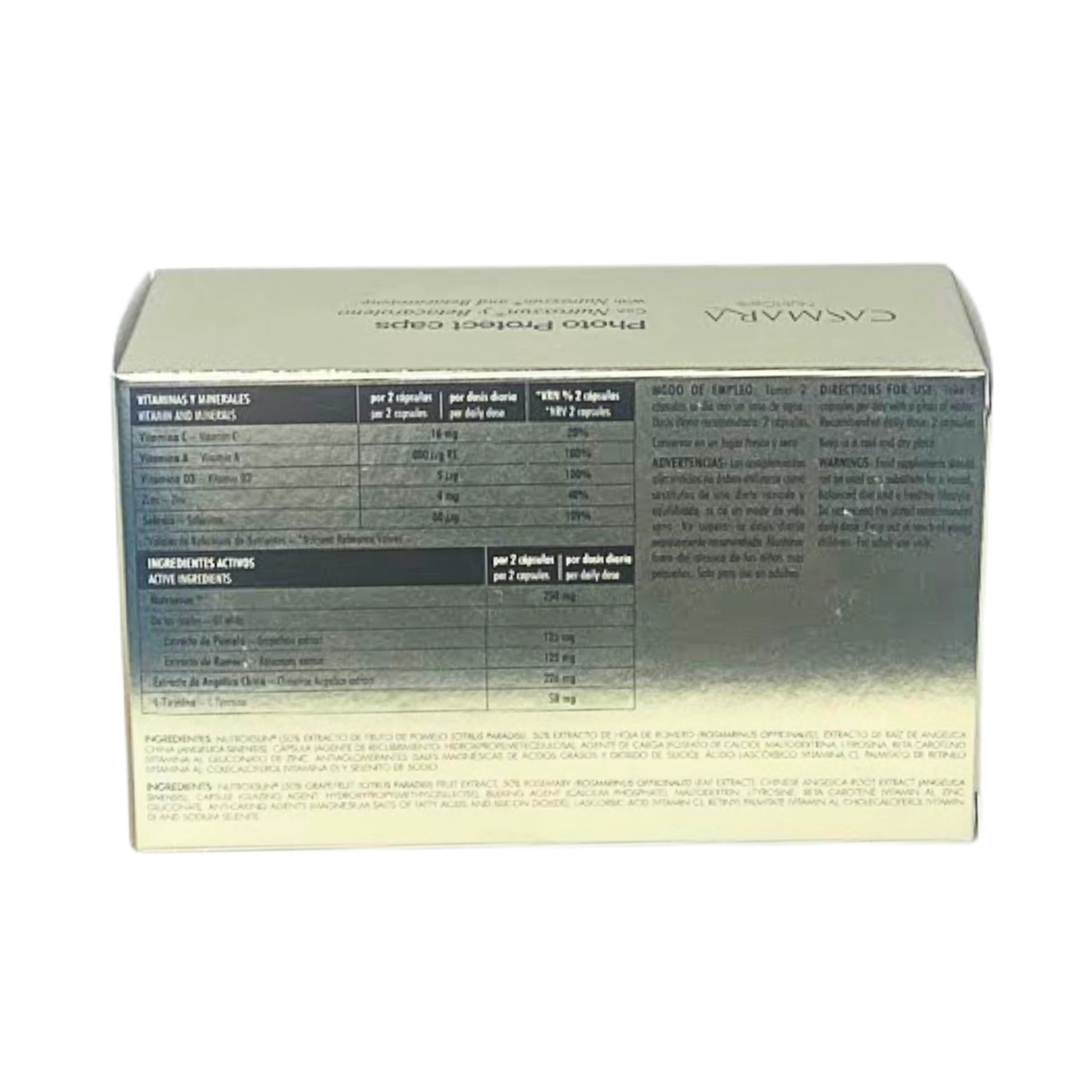 Photo Protect Caps | Nutricosmético fotoprotector 60caps - Nutricosmetica - Casmara ®